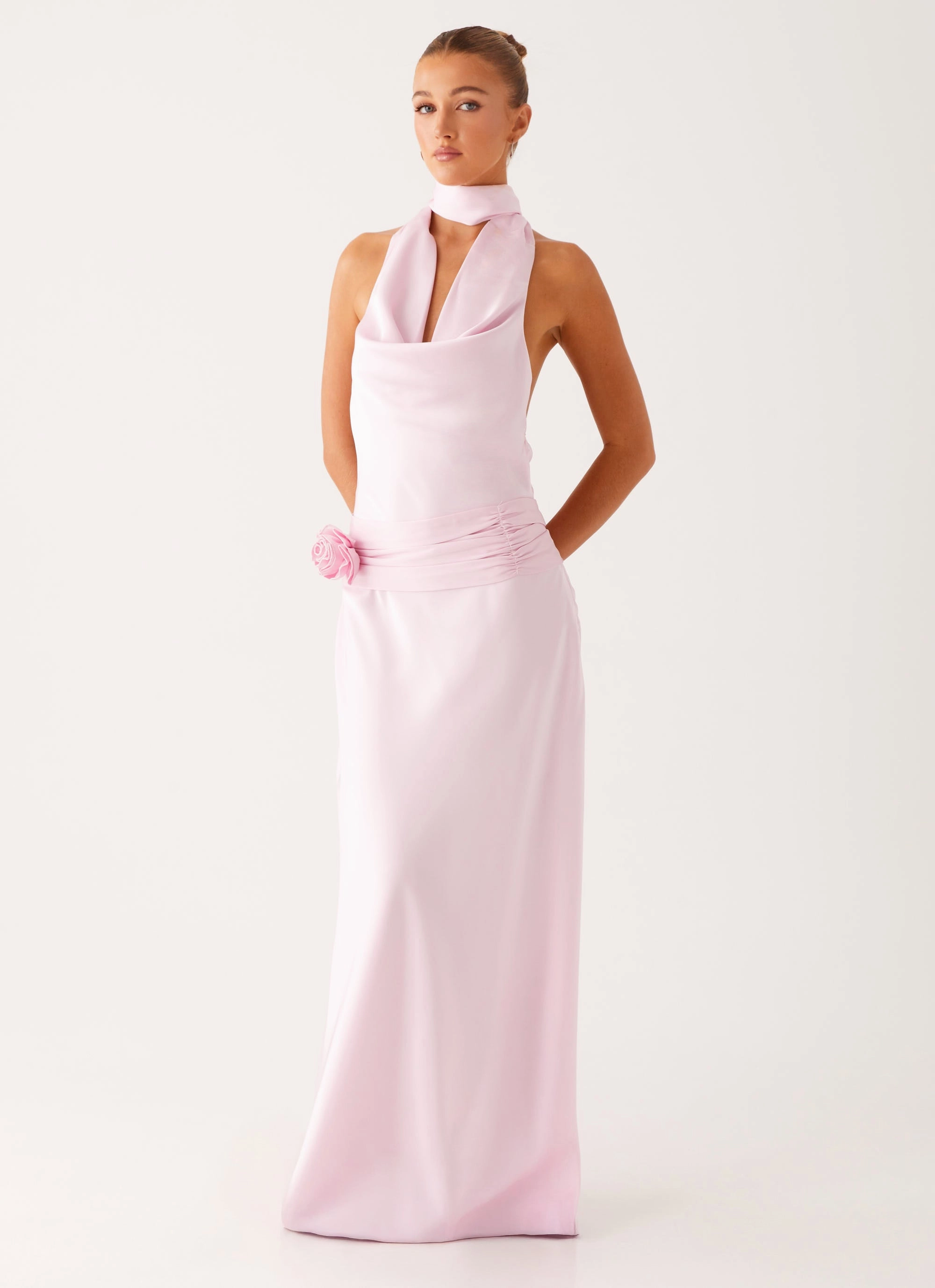 Texture Style Imani Maxi Dress - Pink