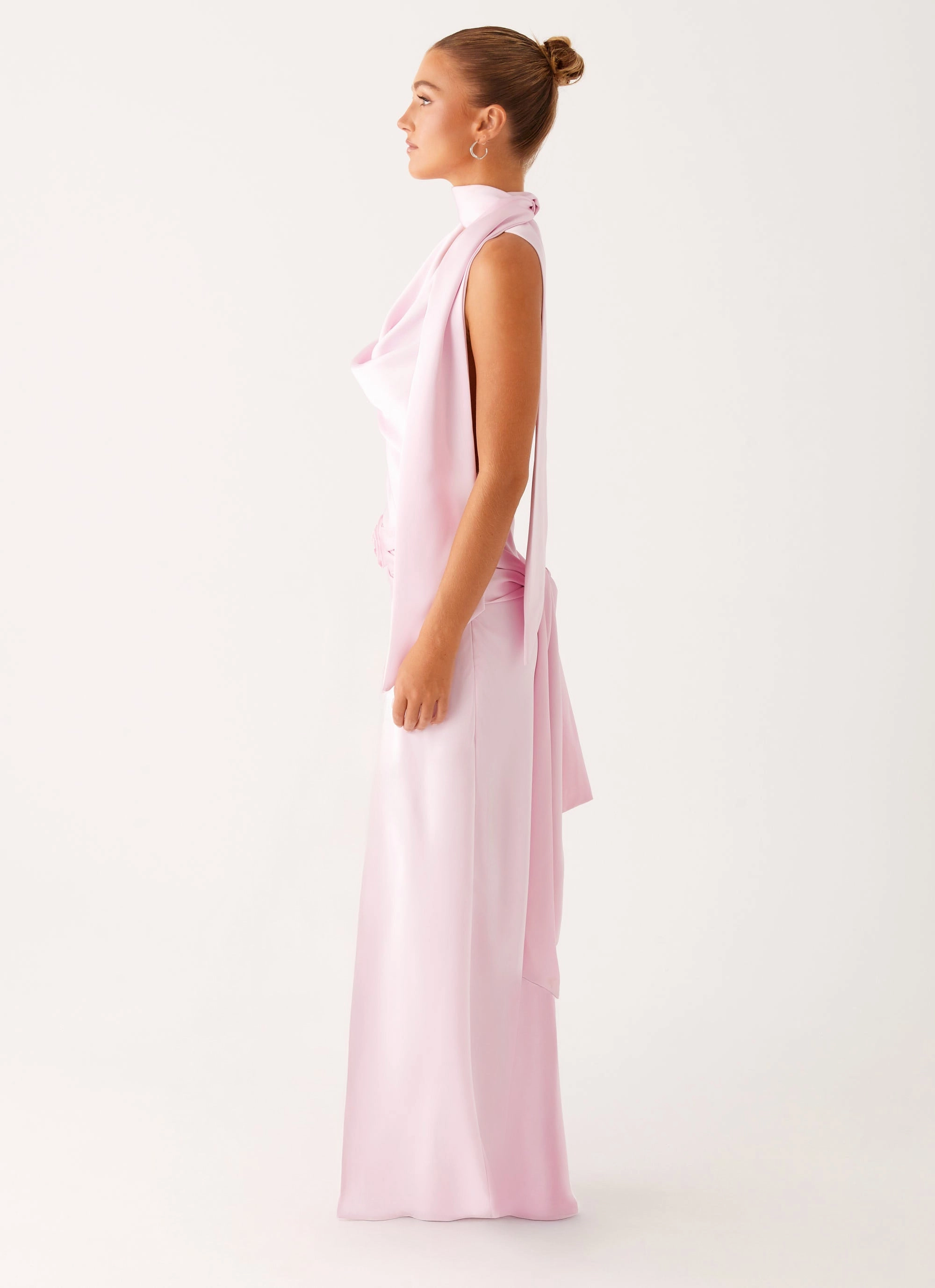 Flattering Fit for All Calm Texture Imani Maxi Dress - Pink