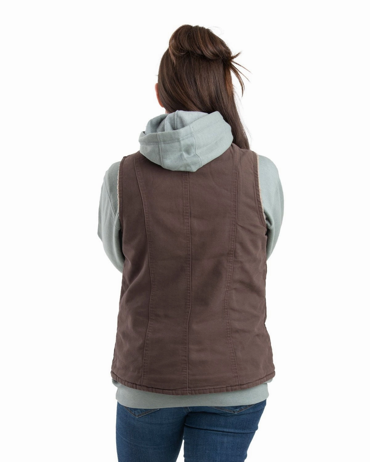 Berne Tuscan 100% Cotton Ladies Canyon Sherpa Lined Vest InterchangeablePanels