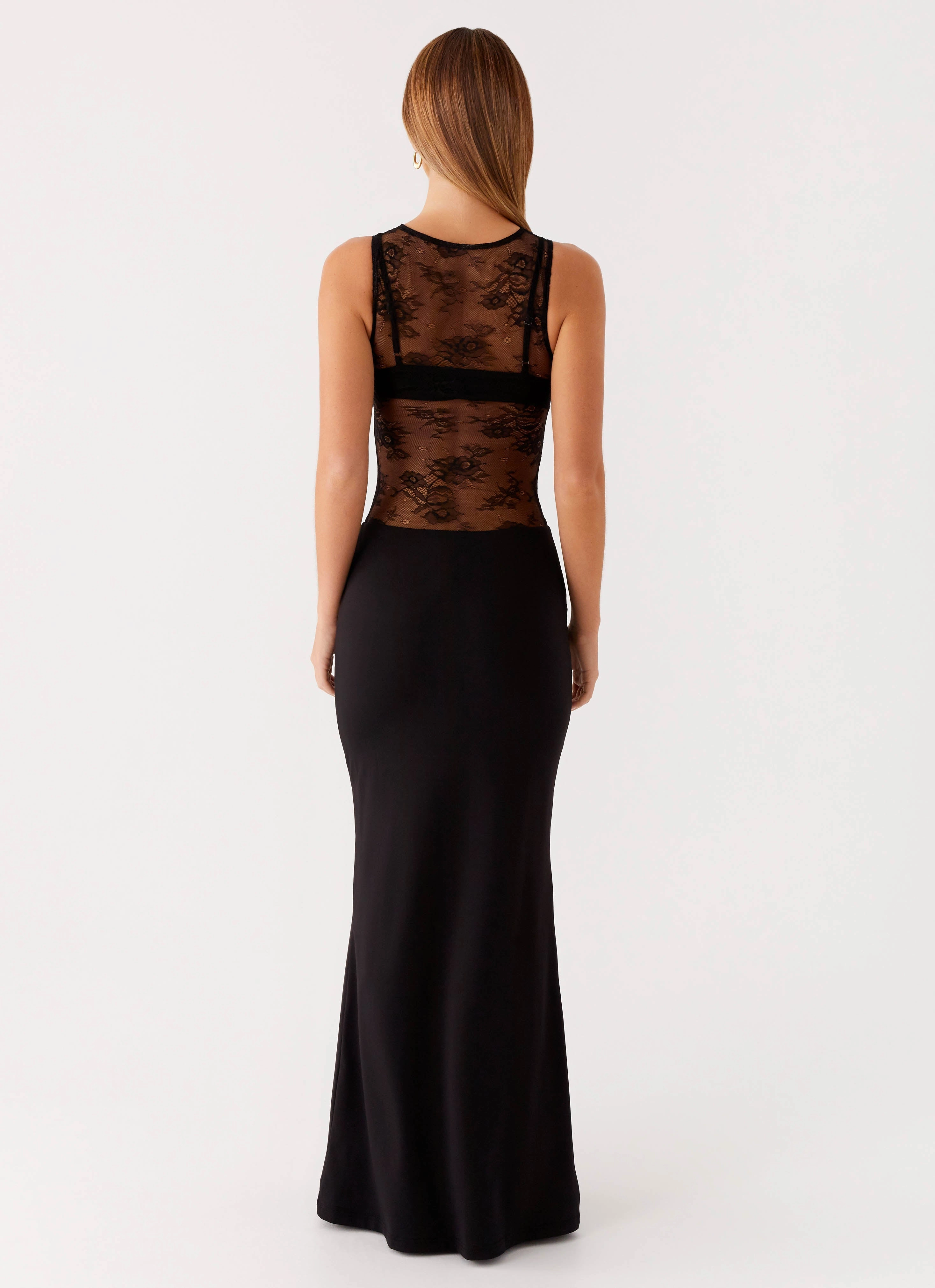 Relaxed fit wear Smooth-Lining Imperial Maxi Dress - Black