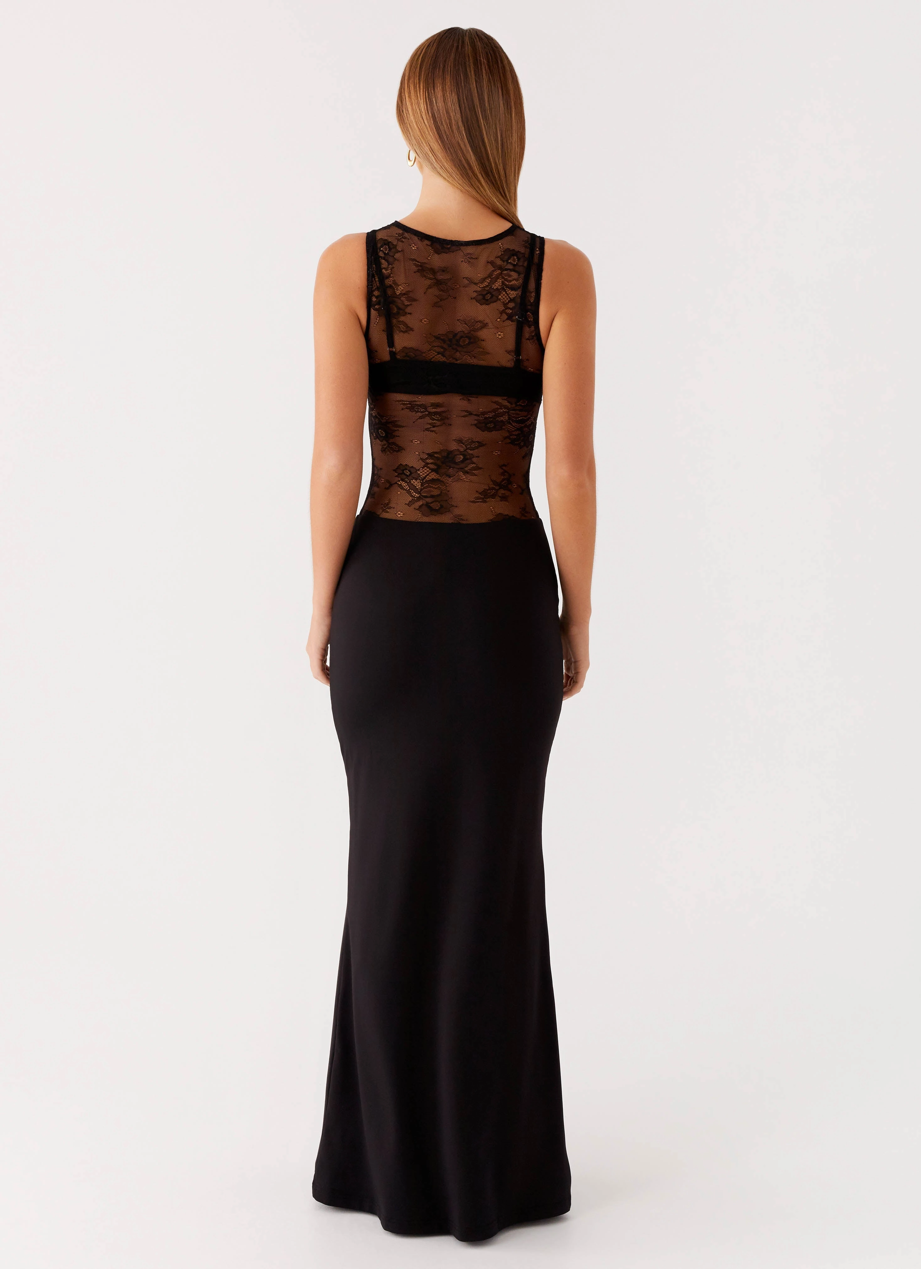 Imperial Maxi Dress - Black Pure Aesthetic Form Fit