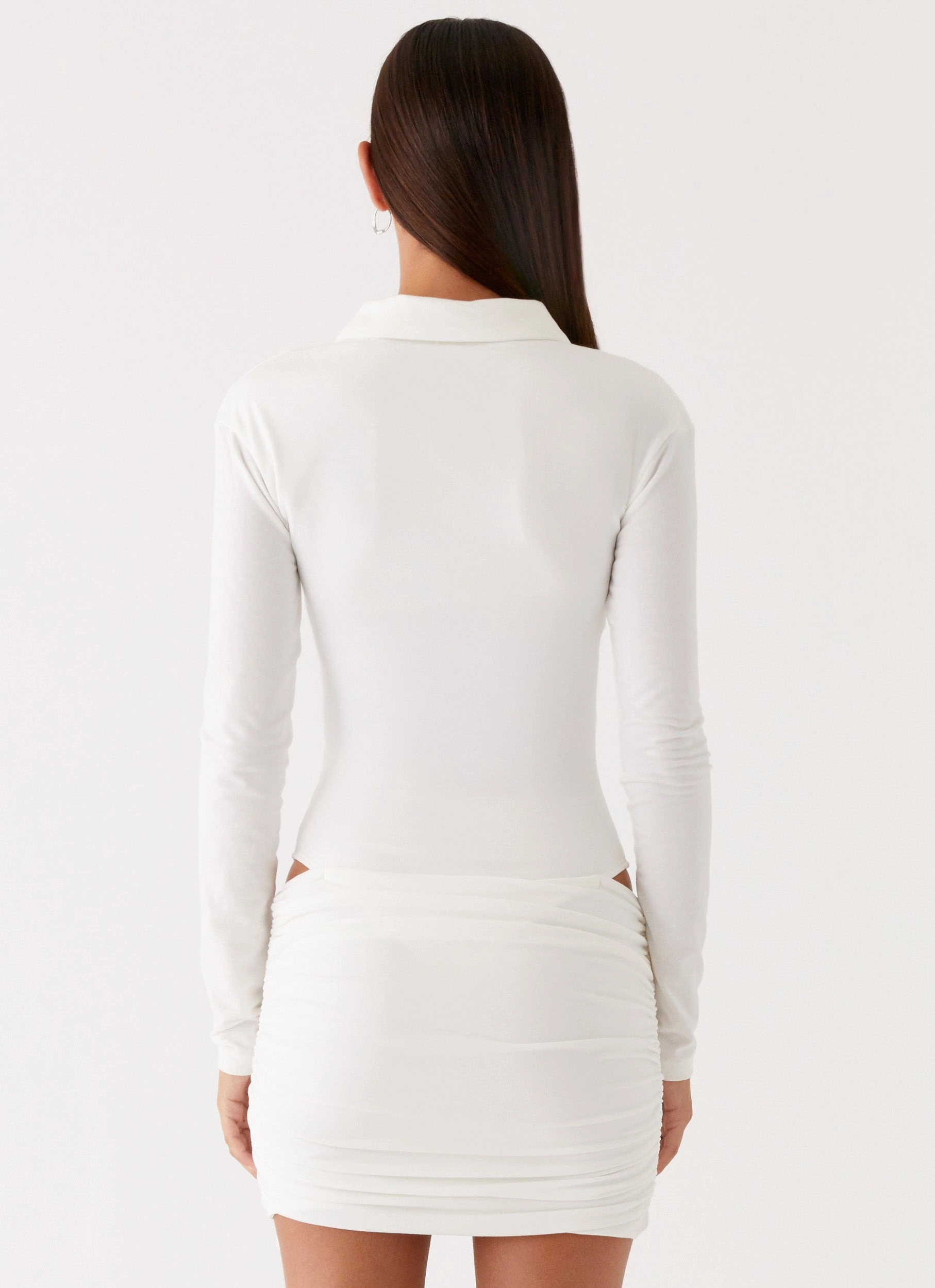 Indah Mini Dress - White Color Pop
