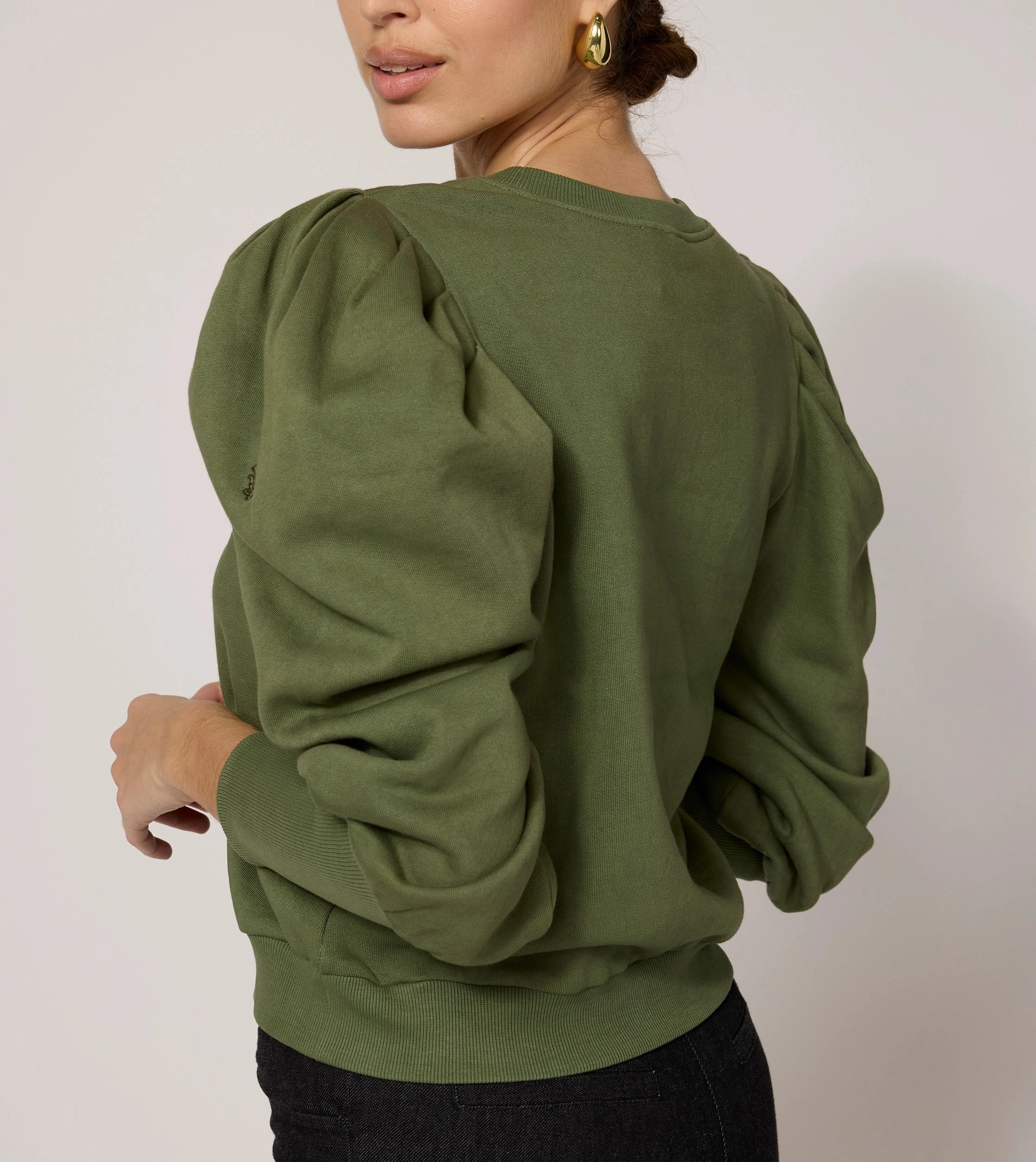 AllDayComfort QuickDry Performance Indi Sweatshirt | Army Green