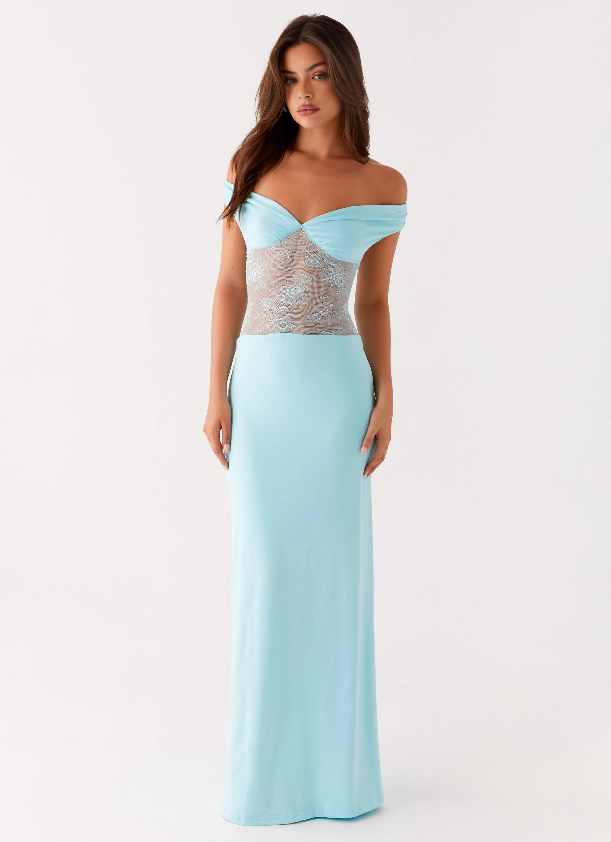 Infatuation Lace Maxi Dress - Turquoise Vacation Outfit Fall Inspired
