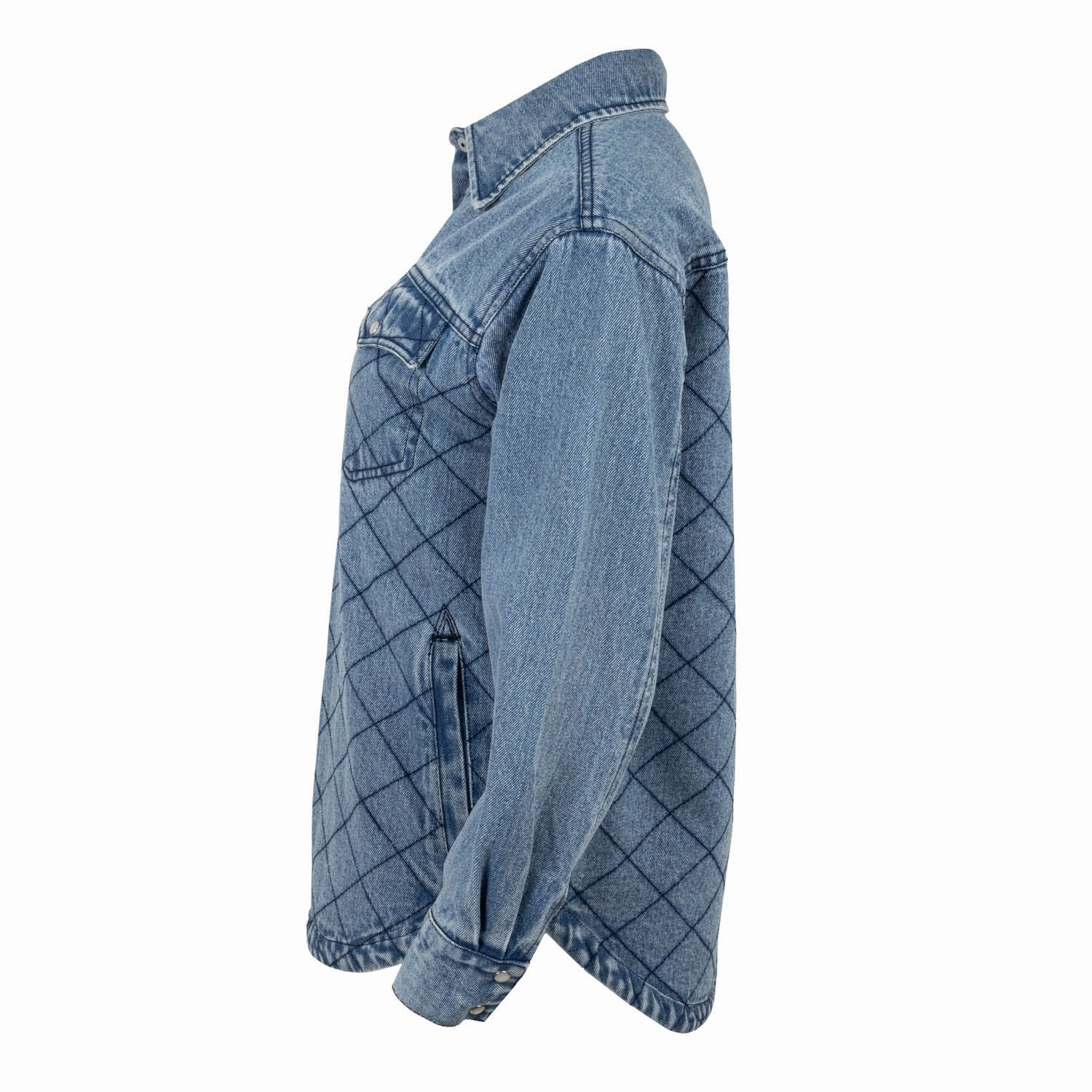 STS Ranchwear Womens Palo Duro Shirt Denim 100% Cotton Cotton Jacket Minimalist Design