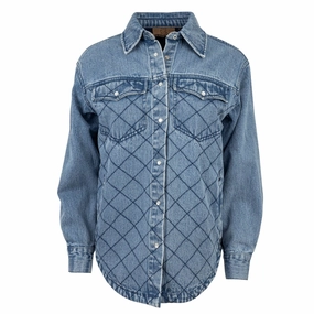 STS Ranchwear Womens Palo Duro Shirt Denim 100% Cotton Cotton Jacket Detachable Layer