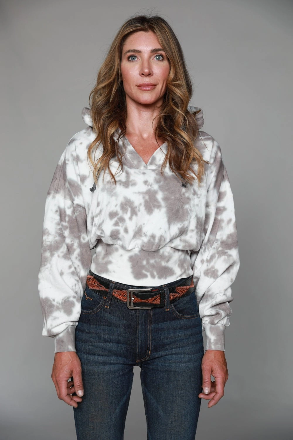 Kimes Ranch Womens Monterey Grey Cotton blend Hoodie Fashion Event Ergonomic Drape