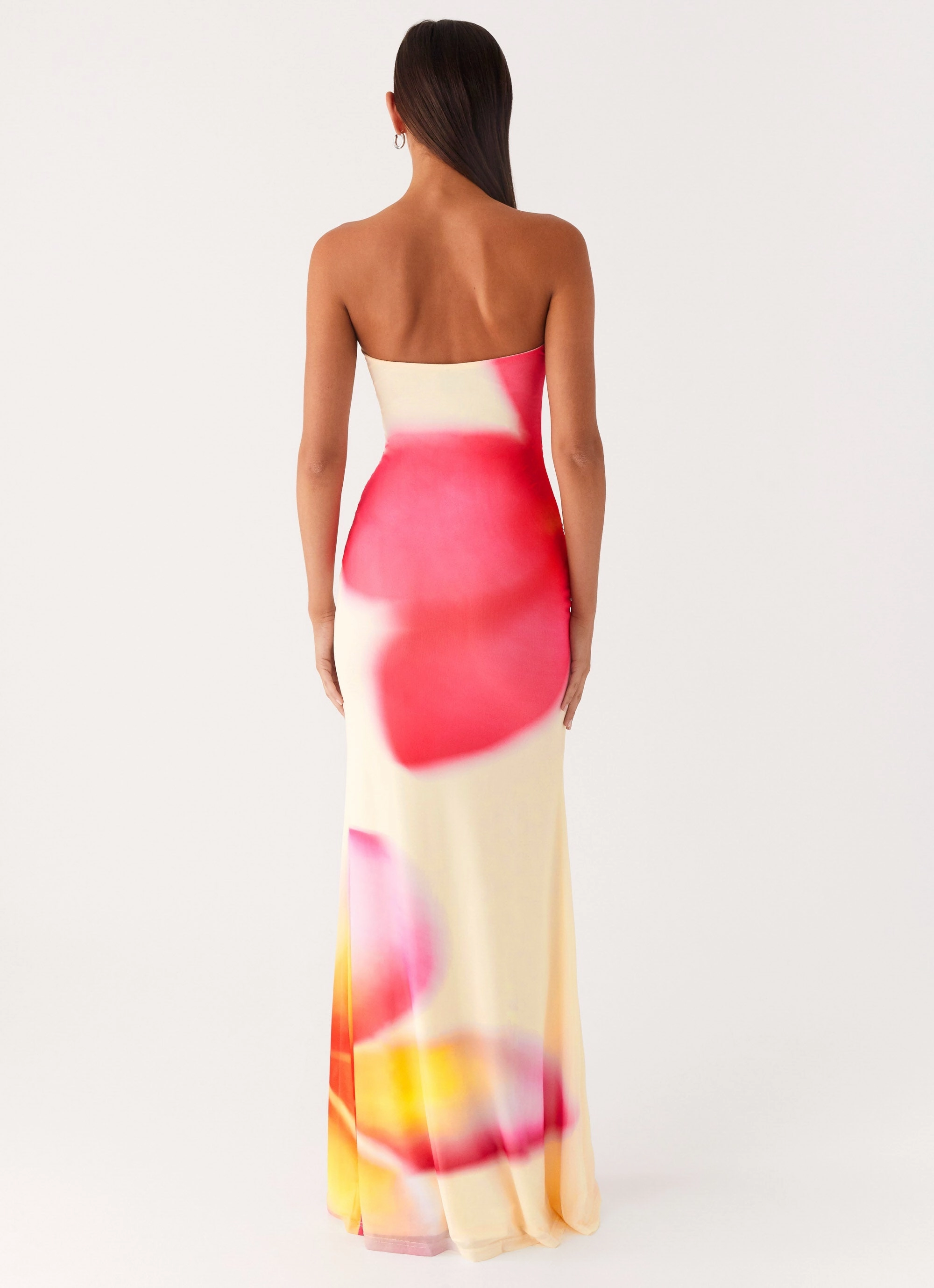 Iroha Strapless Maxi Dress - Frangipani Yellow Minimal Mood Quick Fit