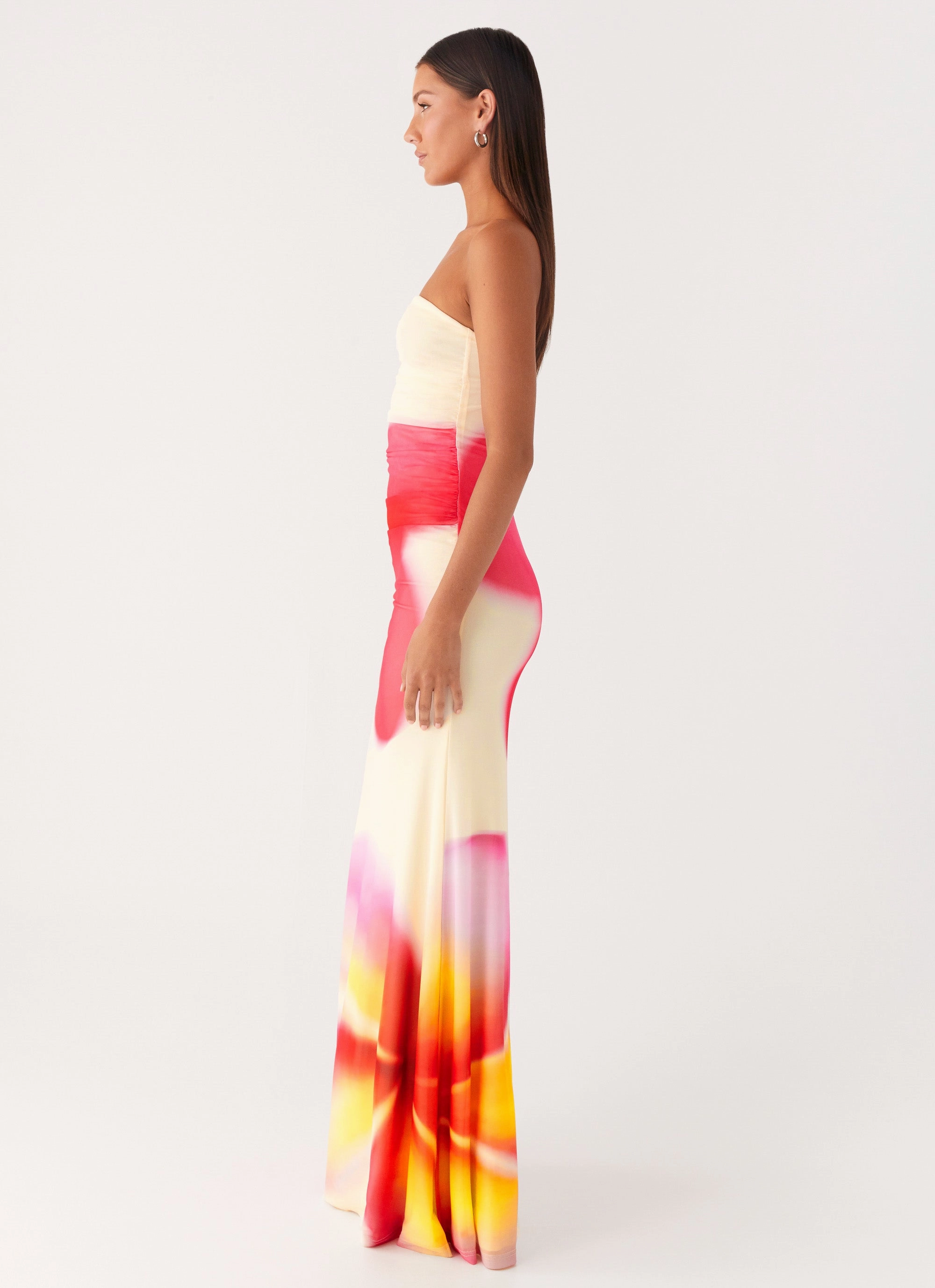 Event Safe Iroha Strapless Maxi Dress - Frangipani Yellow