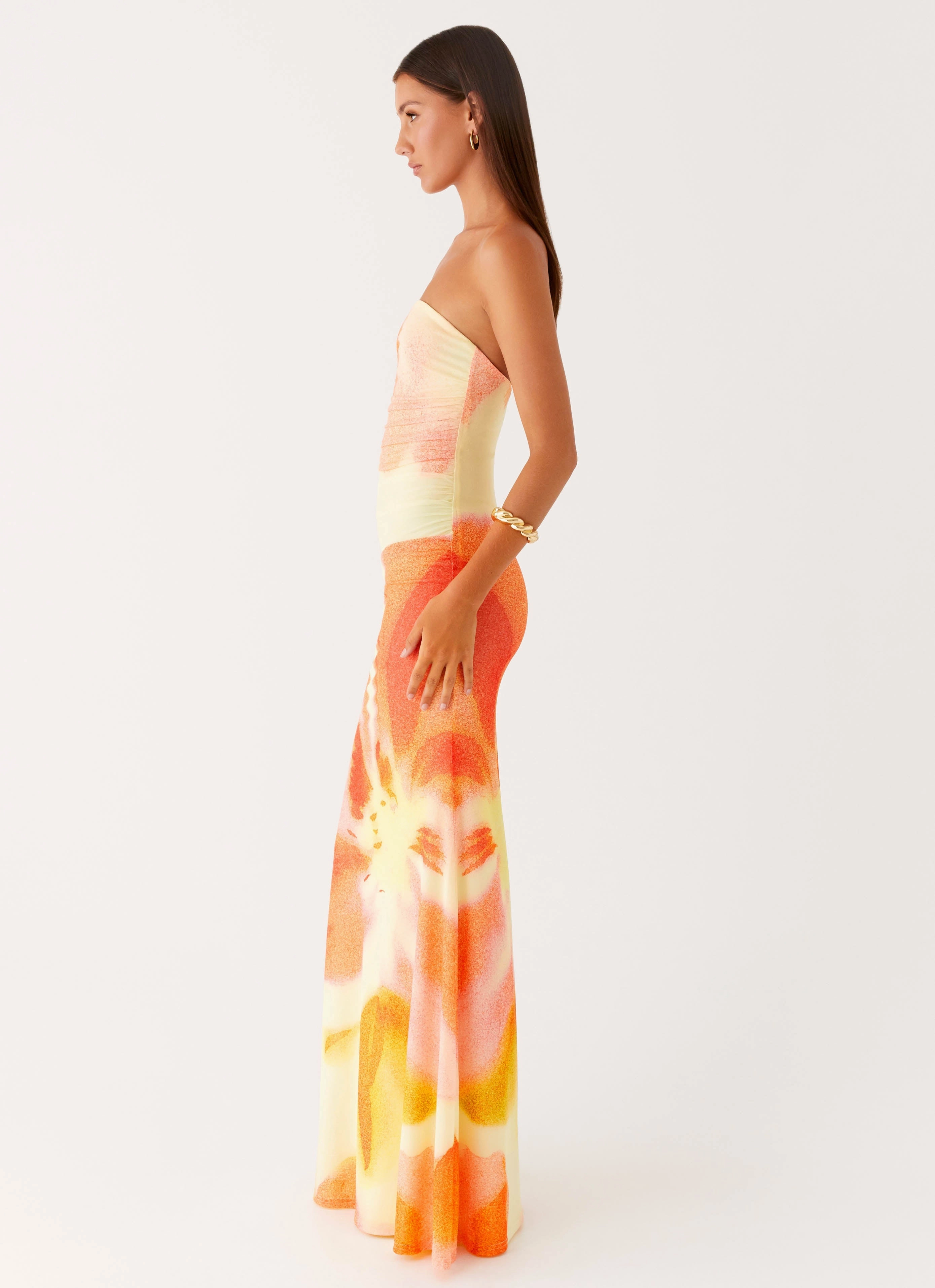 Relax Form Iroha Strapless Maxi Dress - Mimosa Blossom