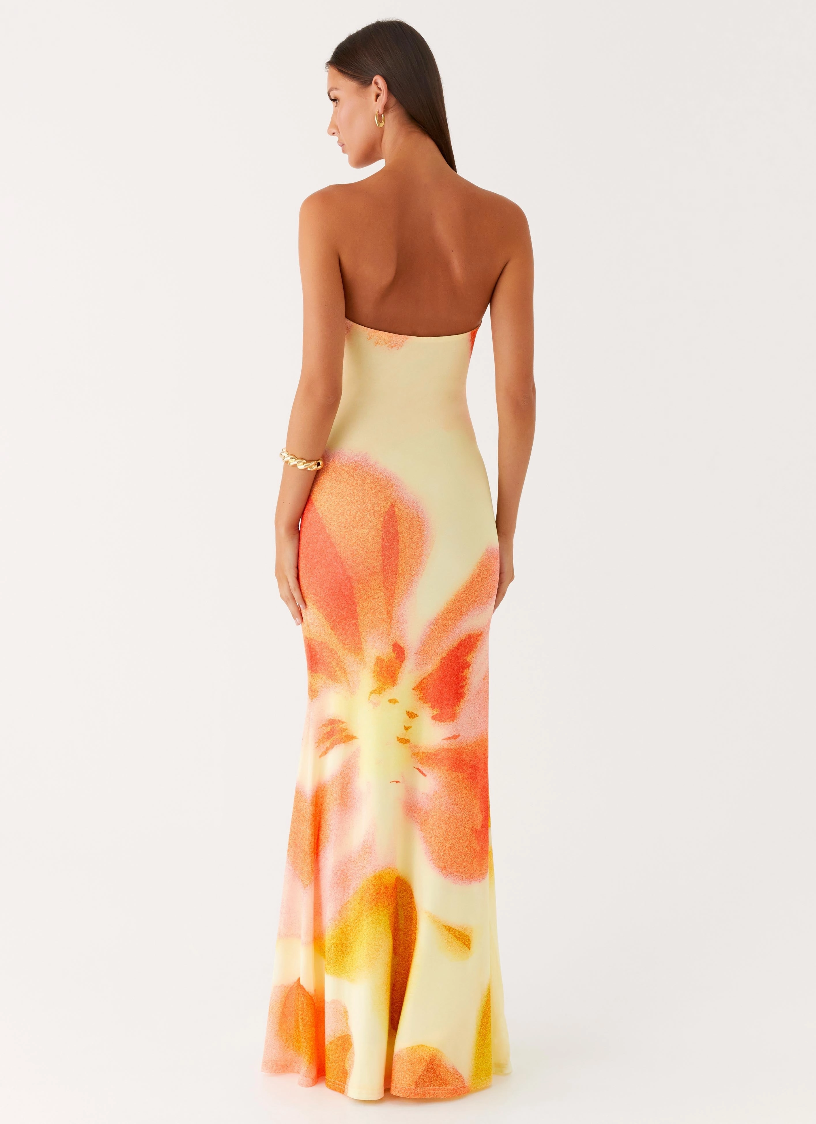 Tall Girl Iroha Strapless Maxi Dress - Mimosa Blossom
