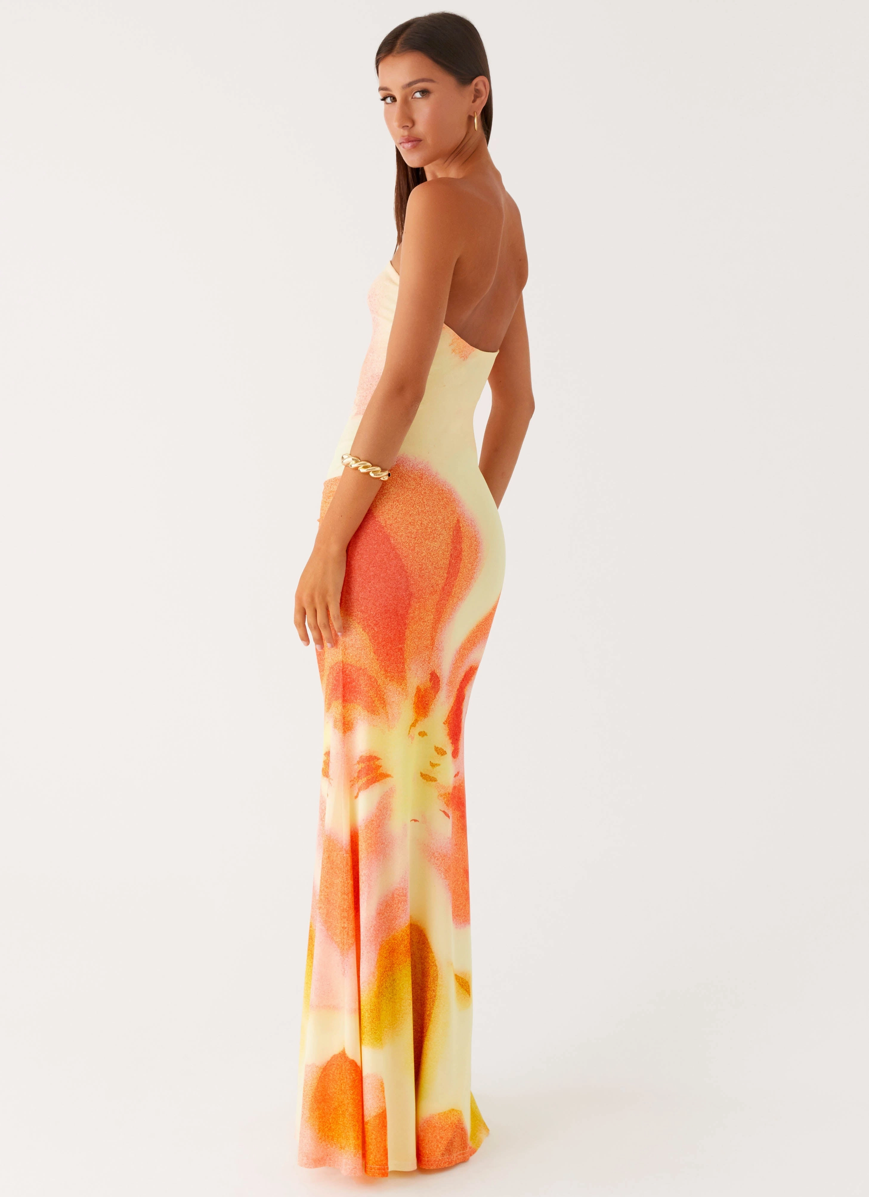 Perfect Shape Timeless Look Iroha Strapless Maxi Dress - Mimosa Blossom