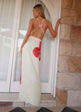 Island Girl Maxi Dress - Yellow Wrinkle-Resistant