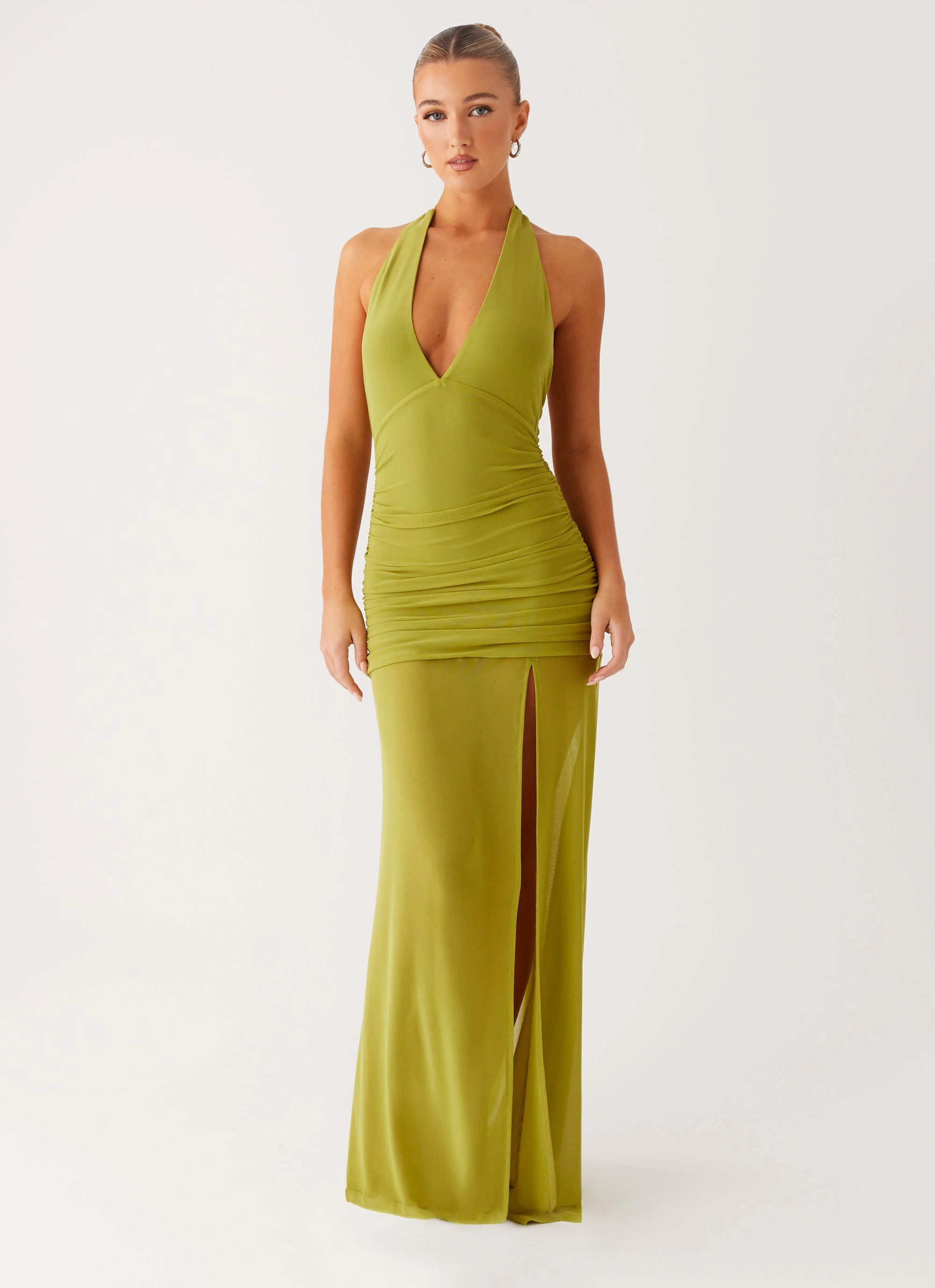 Daily Ready Off-Shoulder Island Muse Dress - Lime