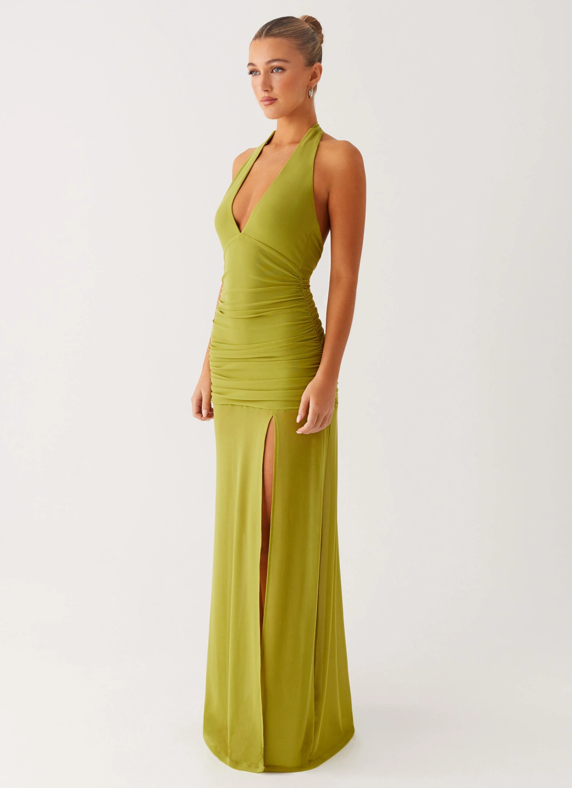 Island Muse Dress - Lime Soft Hue Nature Glow