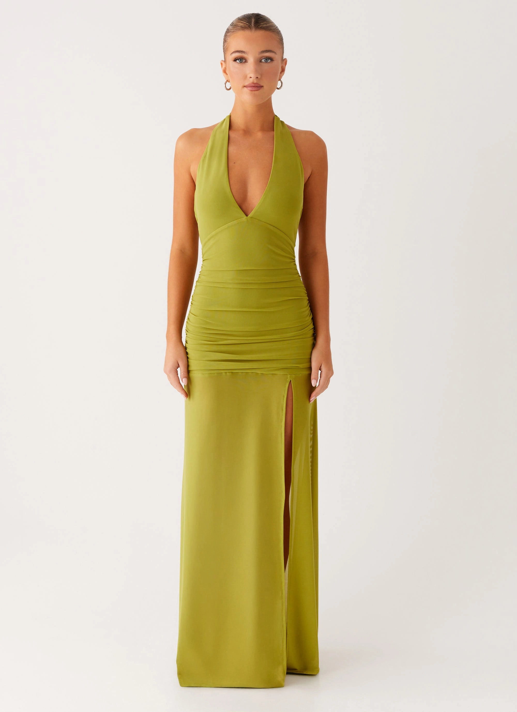Comfy and Chic Understated Elegance Island Muse Dress - Lime