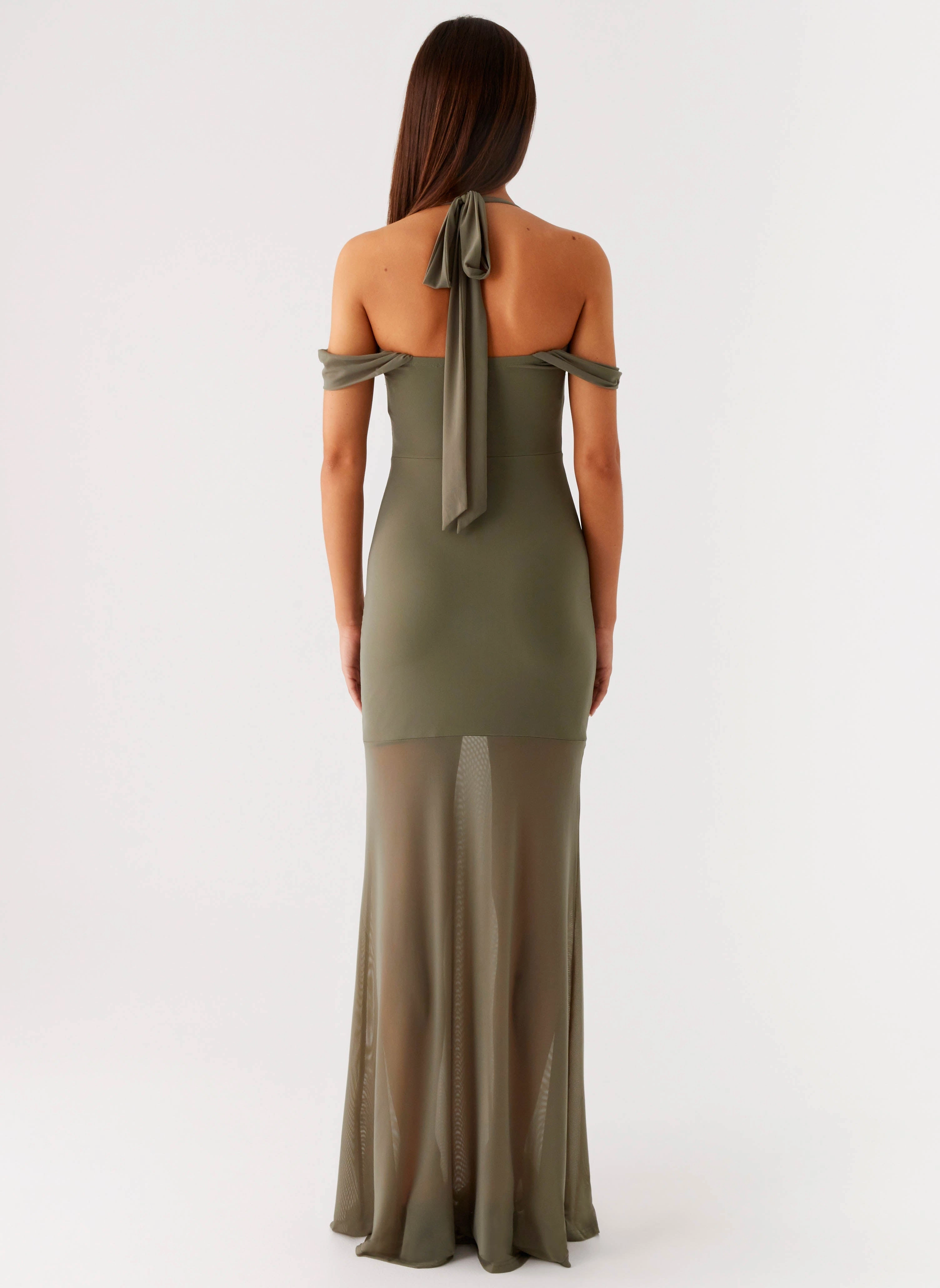 understated look Ivy Lane Maxi Dress - Olive