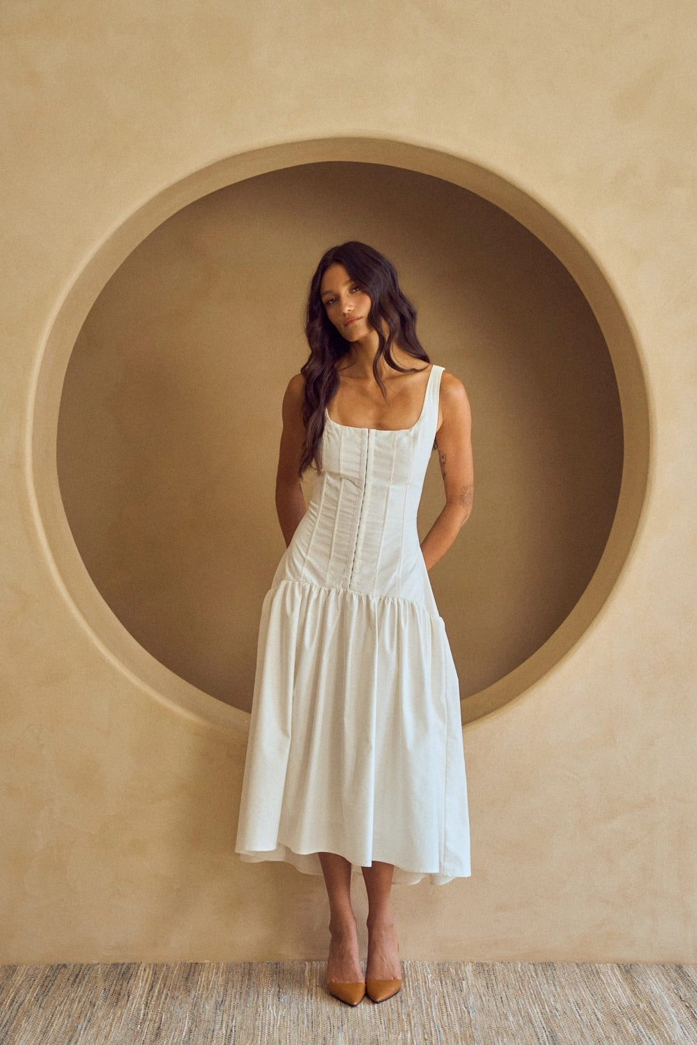 Jackie Midi Dress Versatile Comfort Wear