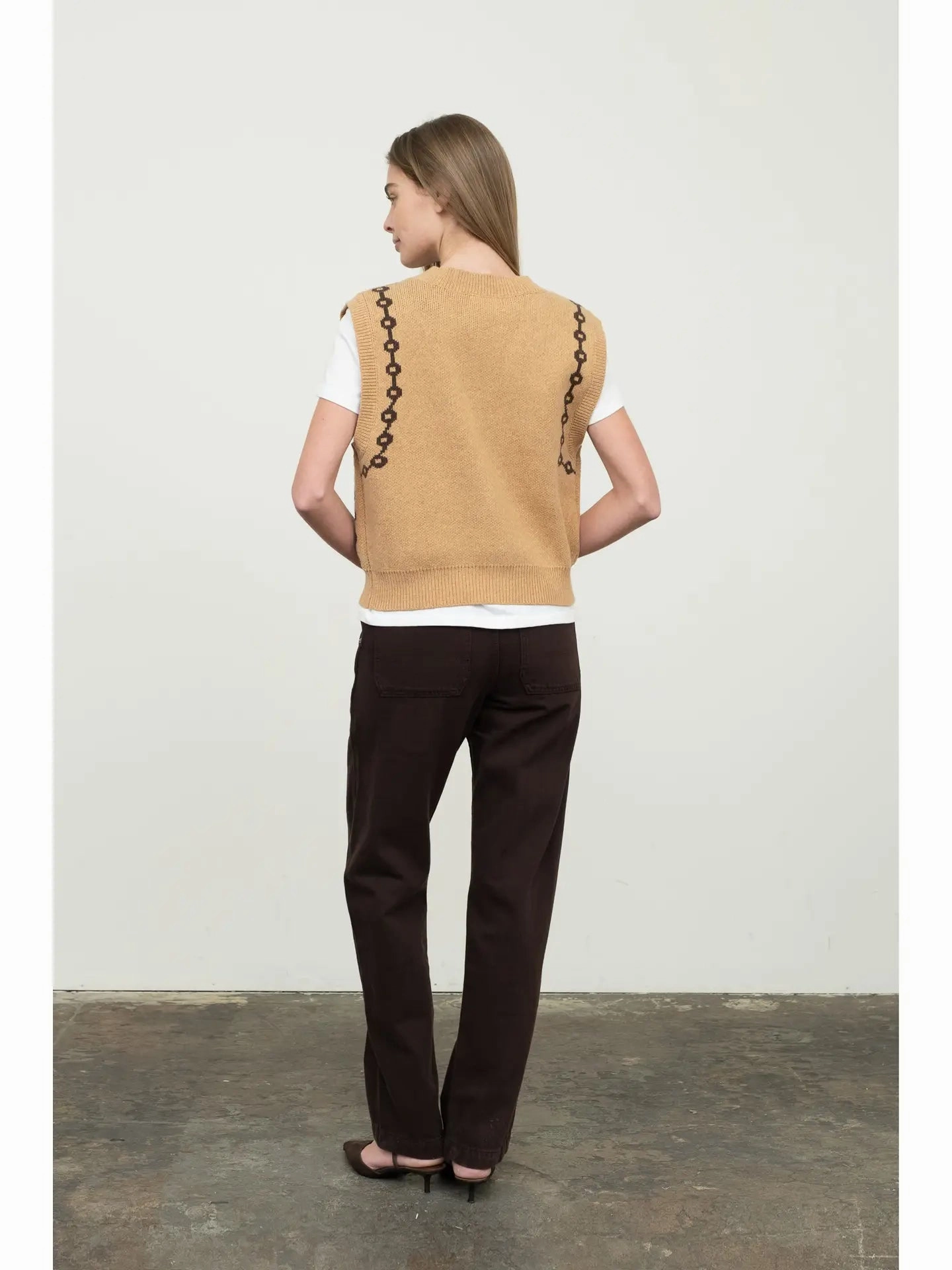 Jacquard Horse Knit Vest AllSeason Wearability