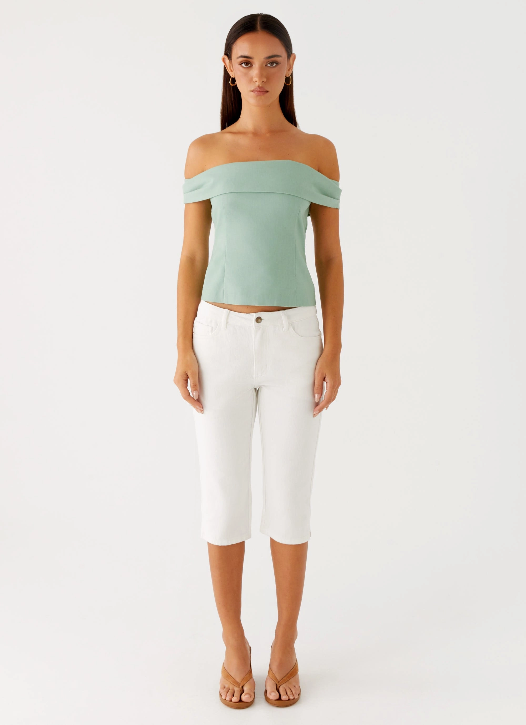 ChafeFreeEdging Jairo Linen Top - Sage