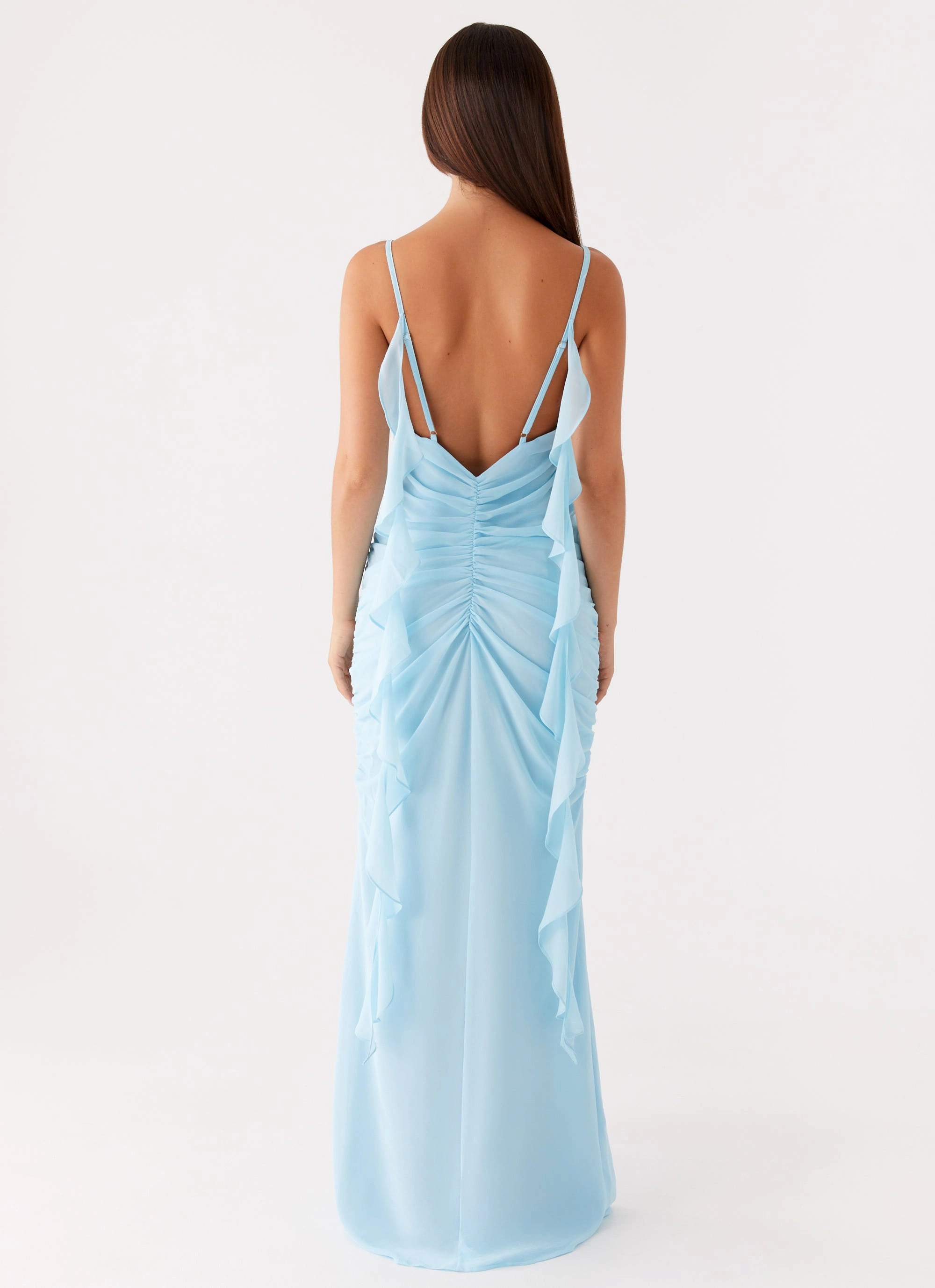 Jasmina Maxi Dress - Blue Photo Glow Effortless Look