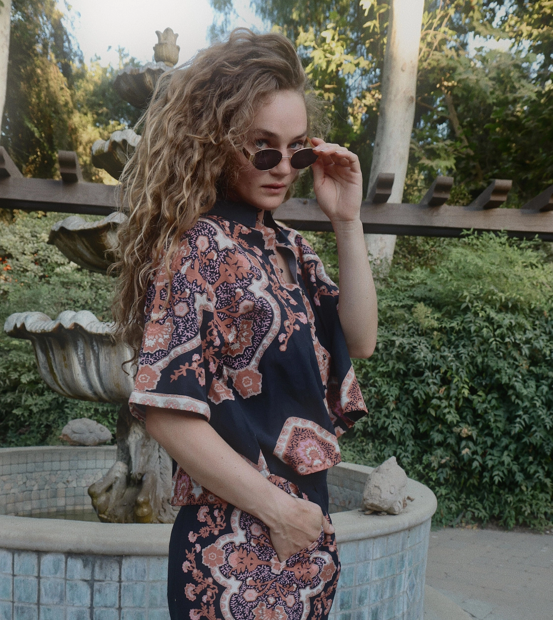 EasyCare Material Microfiber Blended Fabric Jeni Blouse | Dark Lagos