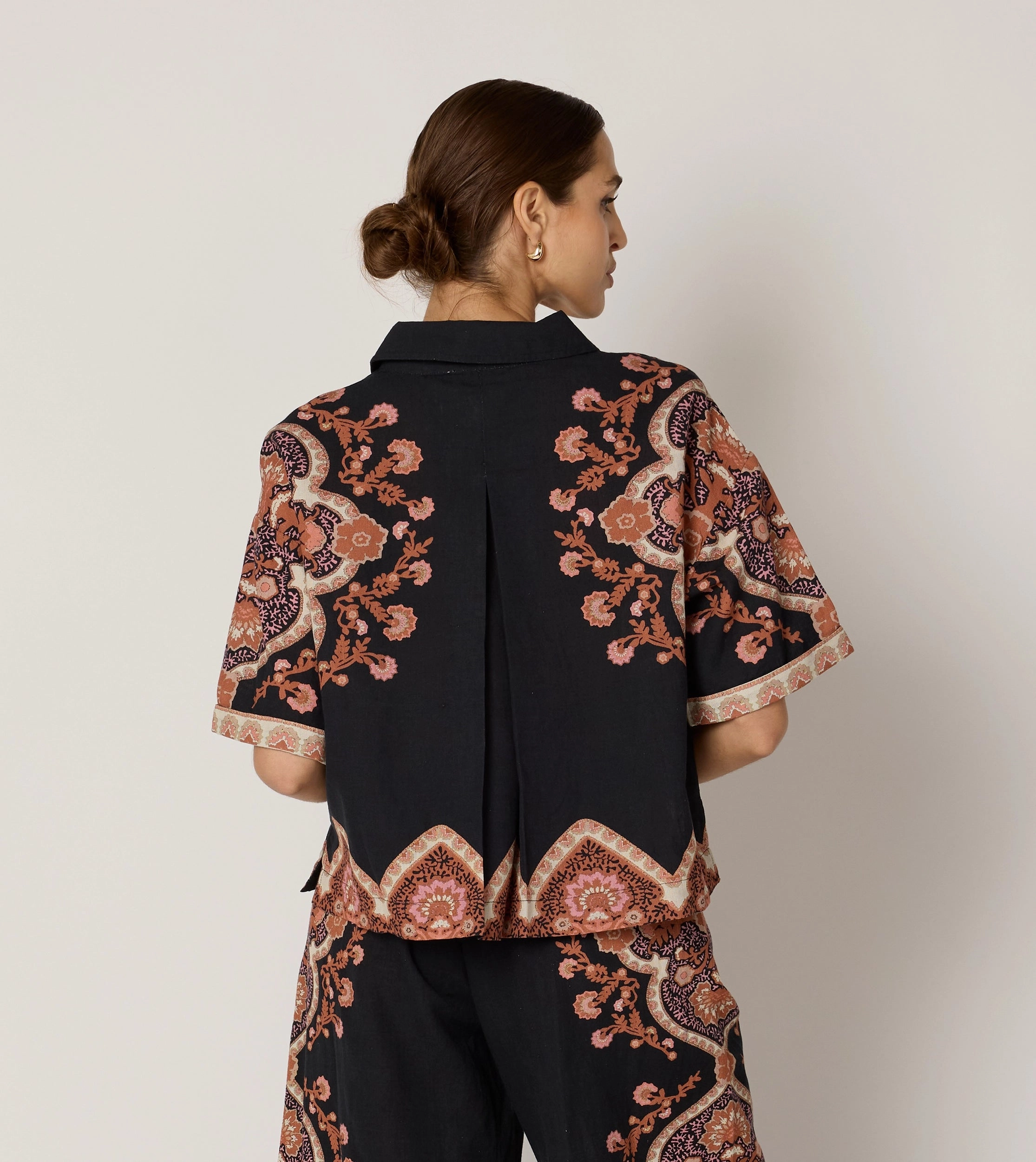 Jeni Blouse | Dark Lagos Earthy Tone Colorways