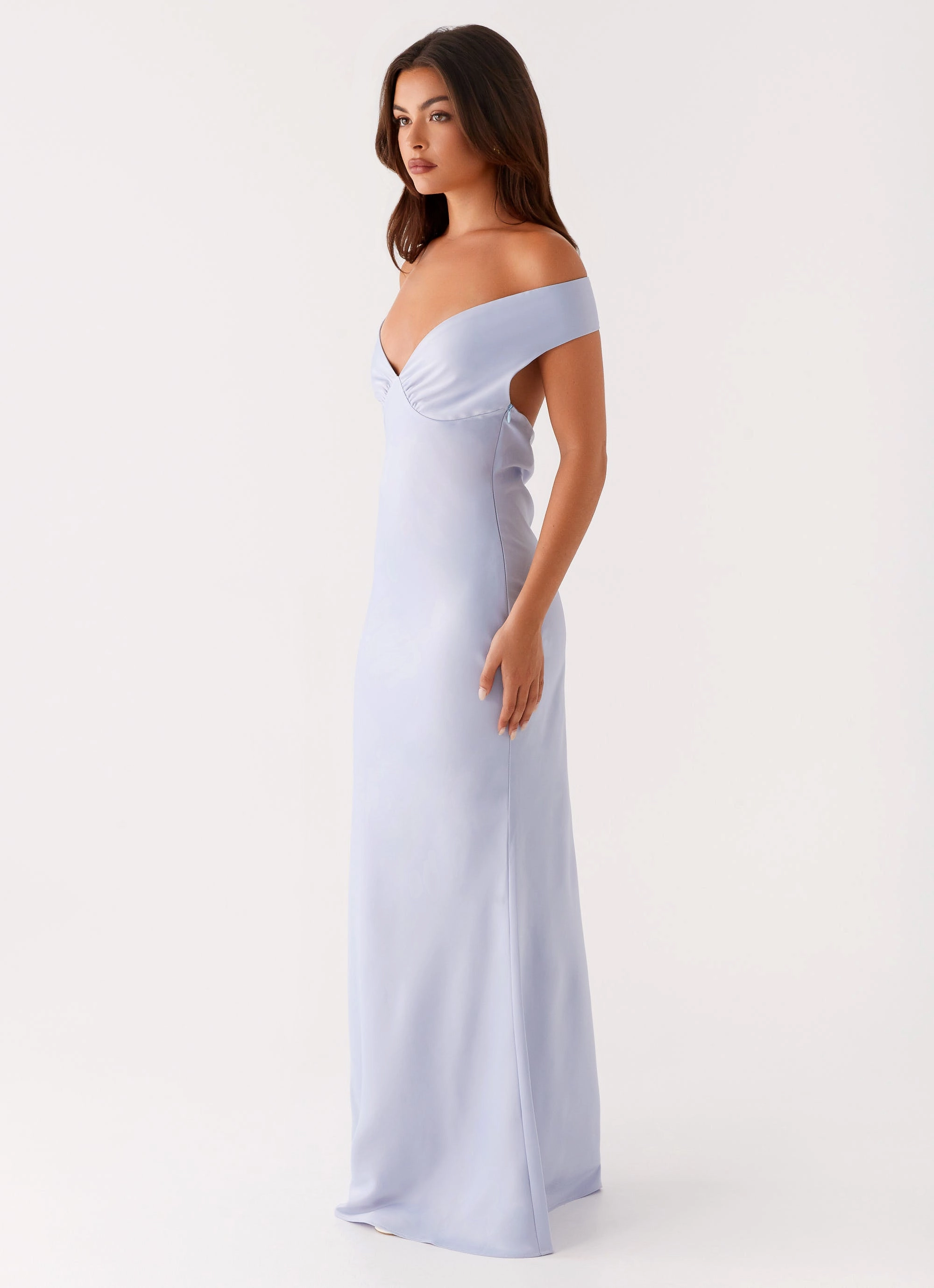 Clean Grace Chic Everyday Wear Jenner Maxi Dress - Blue