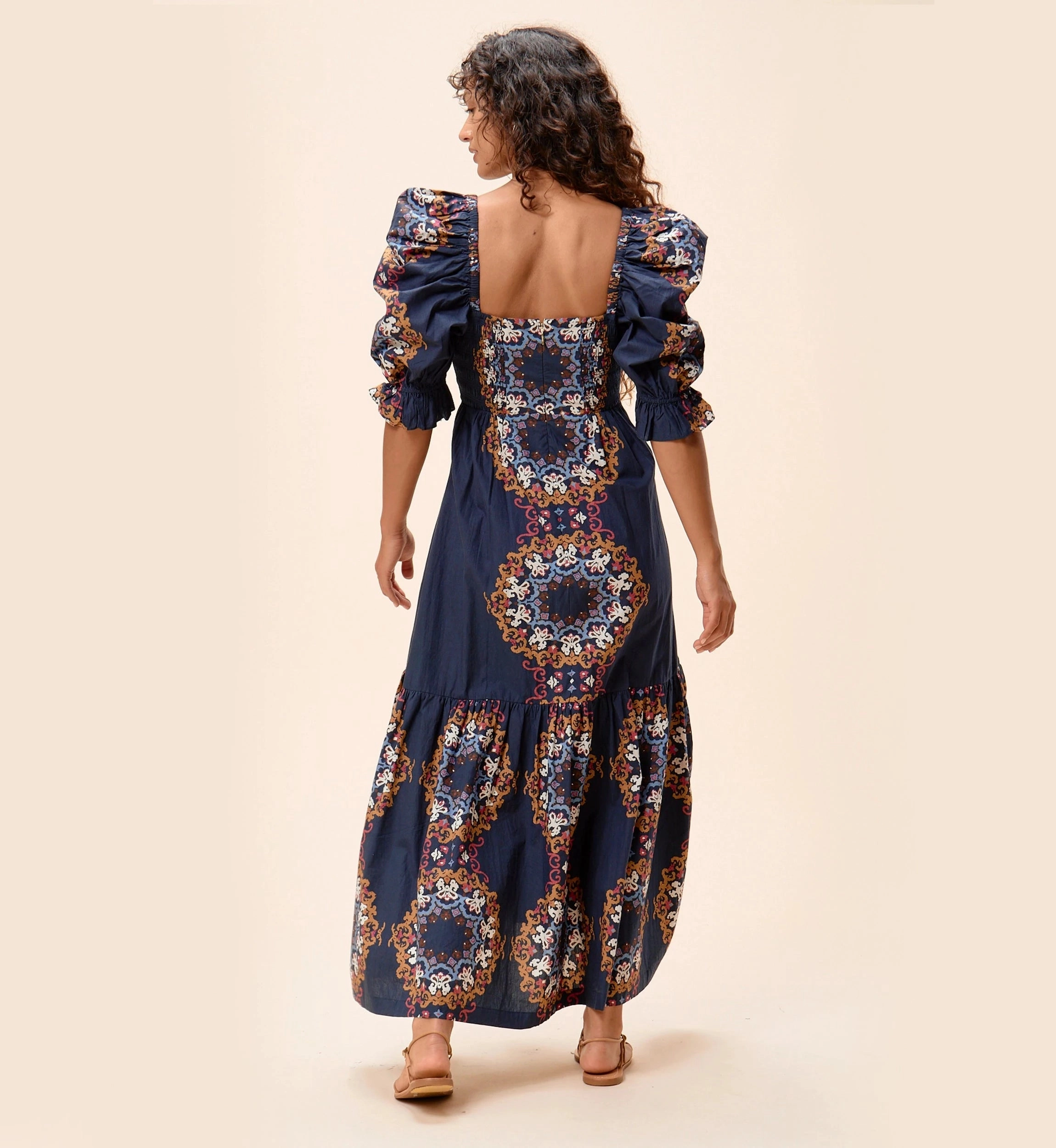 Reinforced Hemline TaglessComfort Jewel Ankle Dress | Venezia Blue