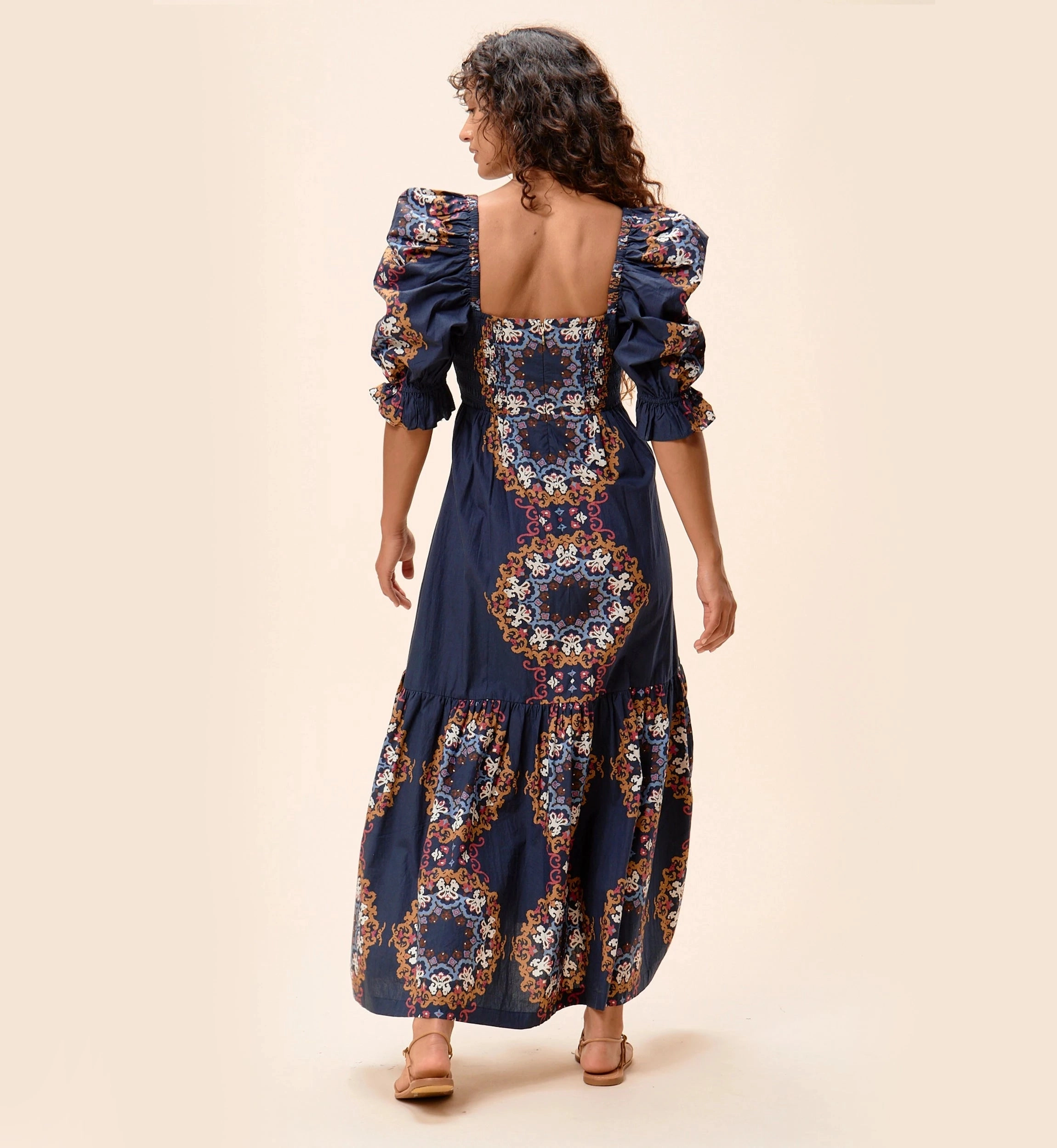 Jewel Ankle Dress | Venezia Blue Non-Pilling