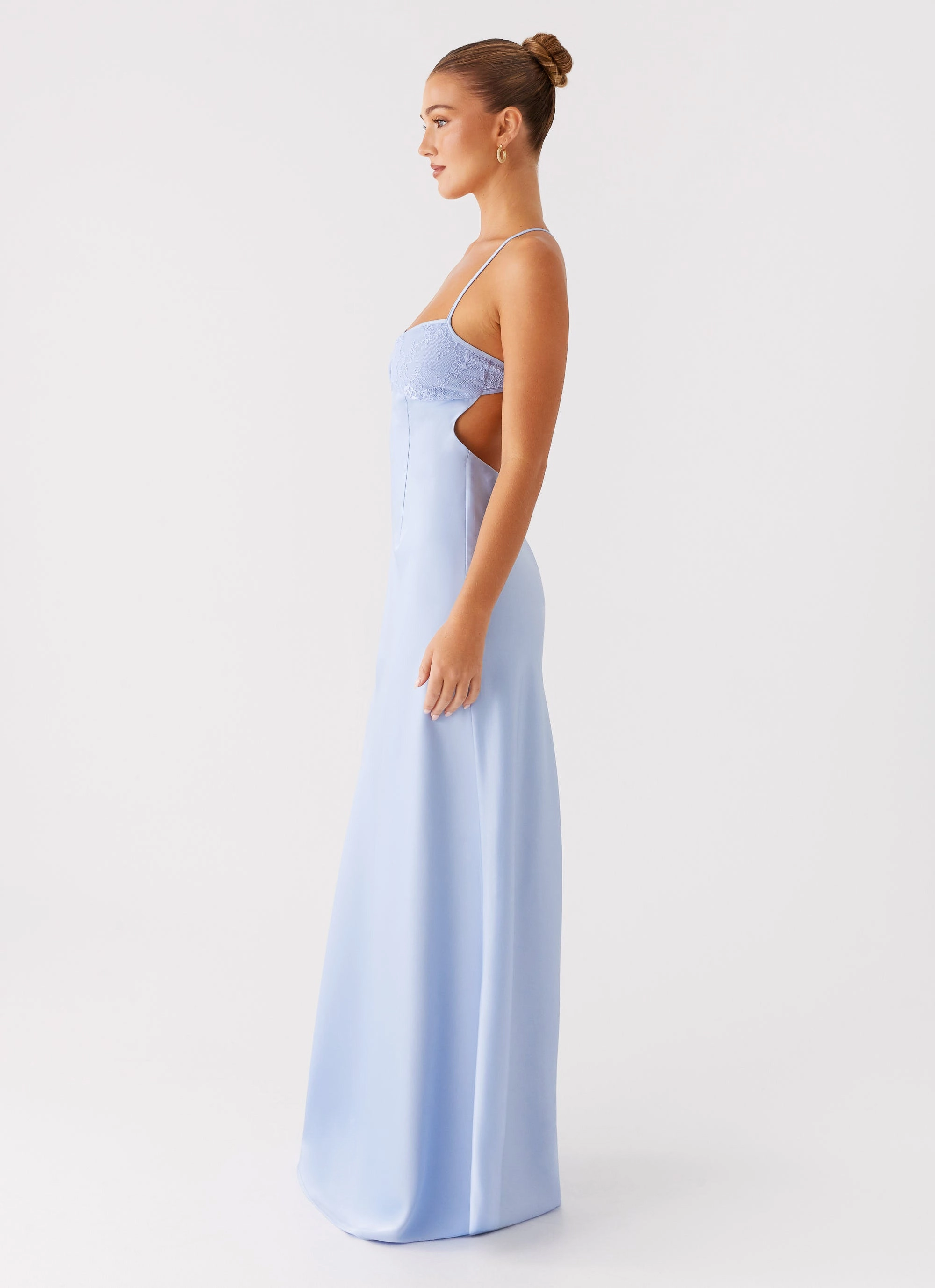 Subtle Charm Retro Vibes Joanie Maxi Dress - Blue