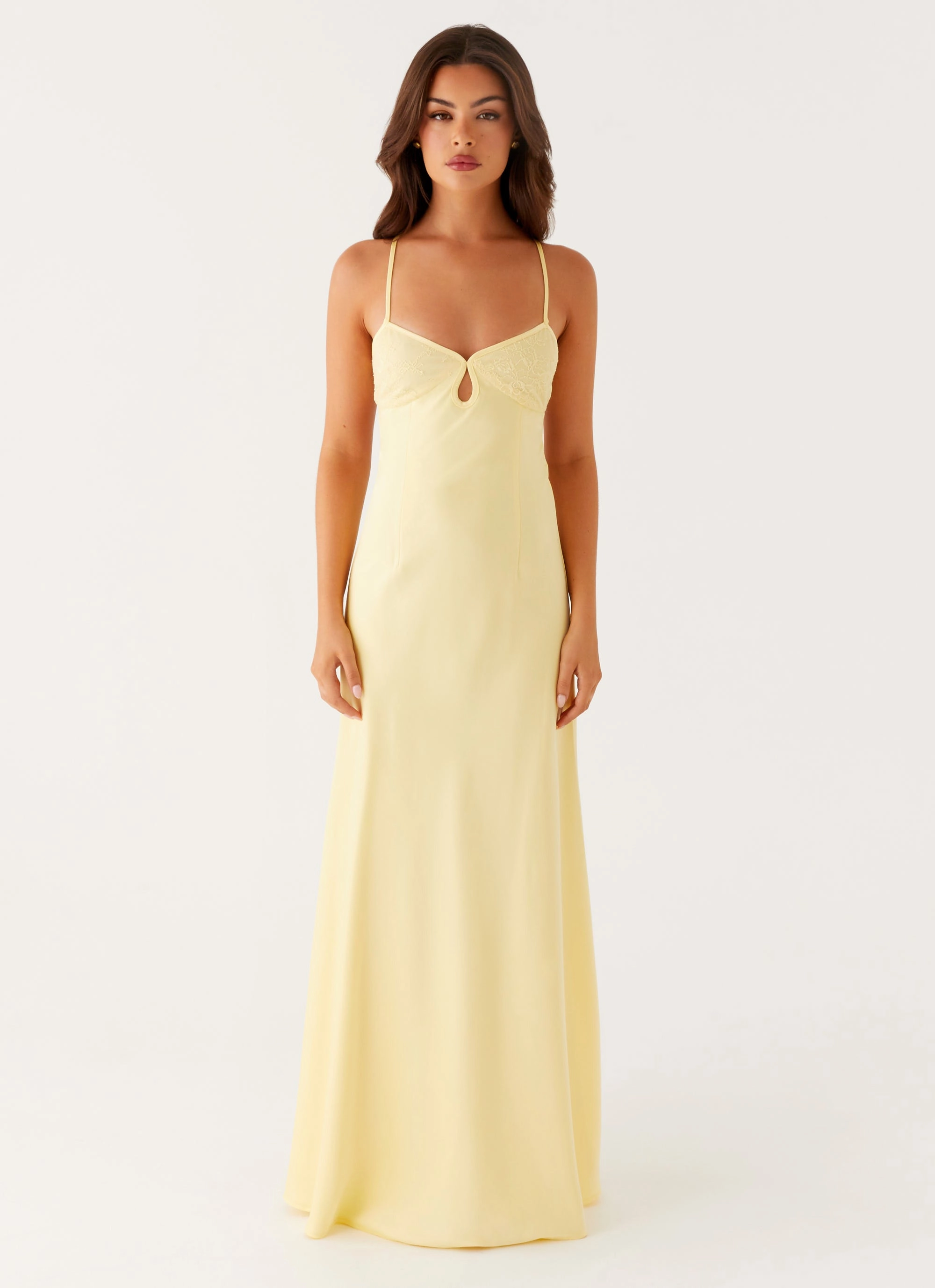 Joanie Maxi Dress - Yellow WideCollarDesign