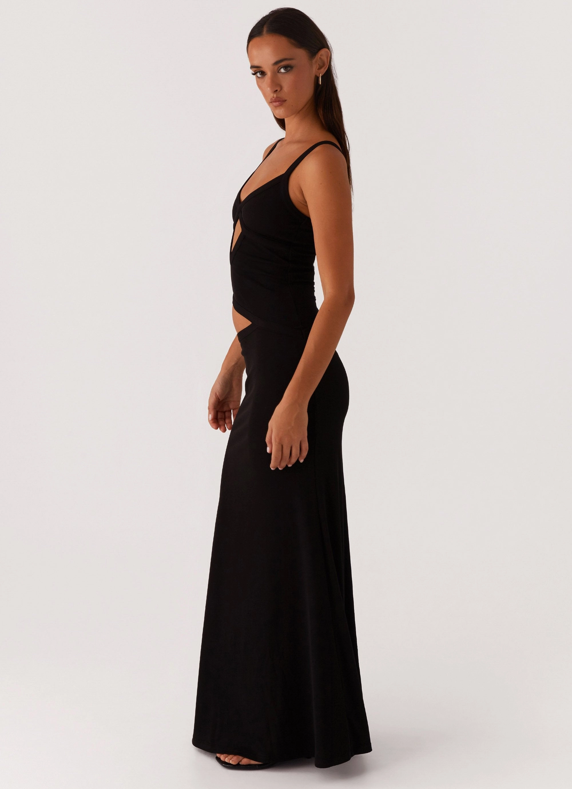 Tie-Detail Jocelyn Maxi Dress - Black