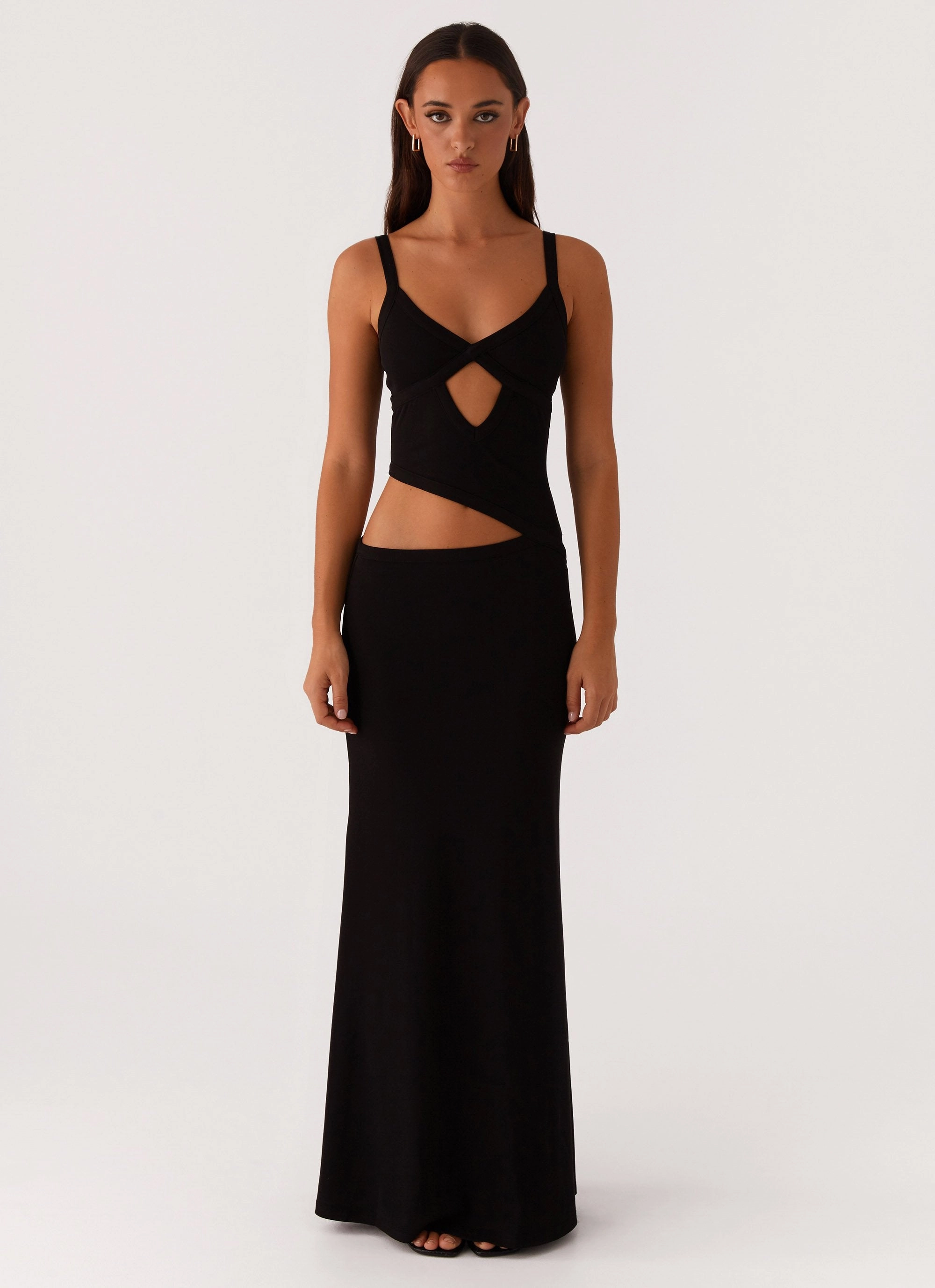 Water-Repellent-Finish Jocelyn Maxi Dress - Black