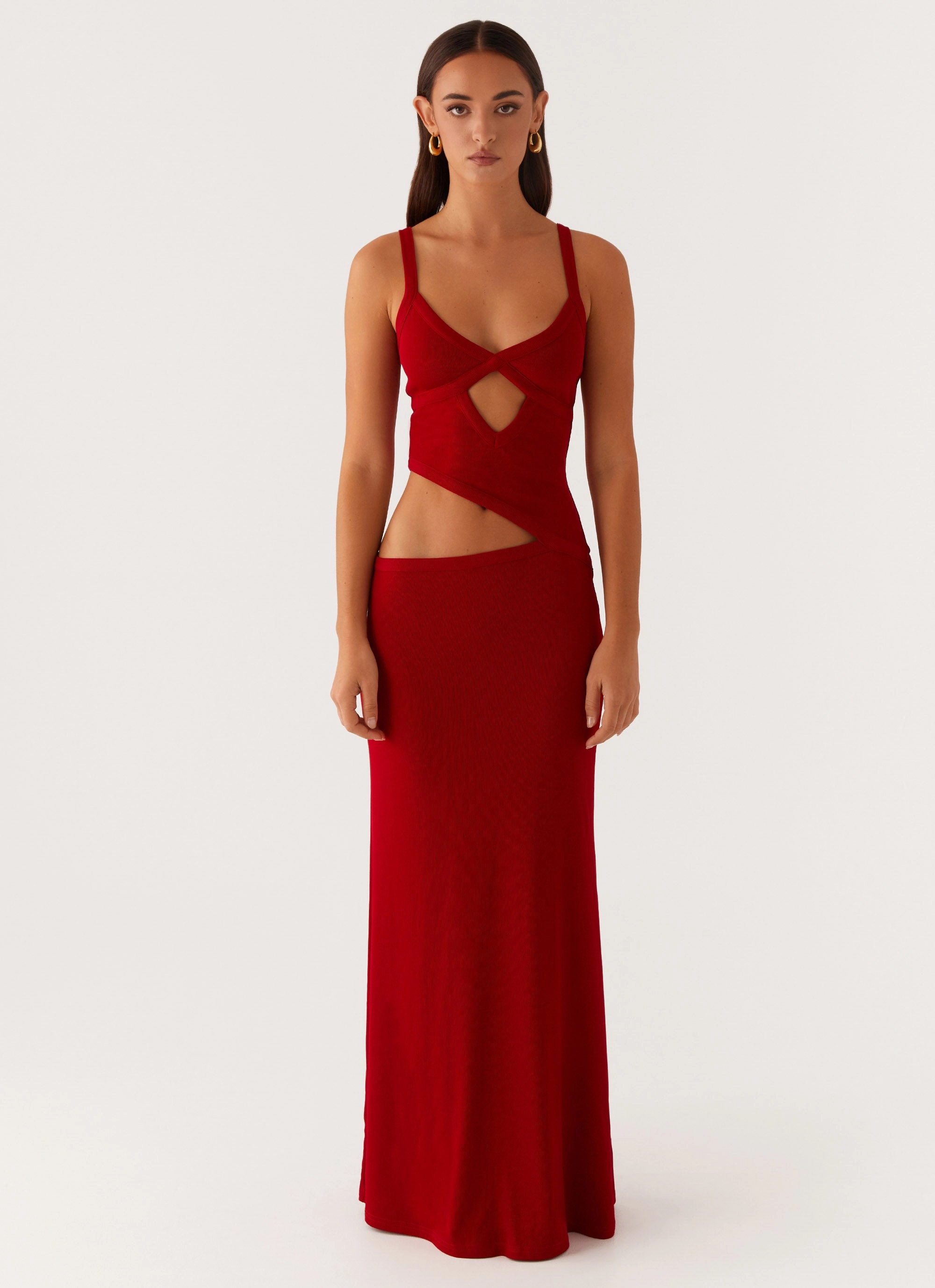 Smooth Feel Jocelyn Maxi Dress - Red