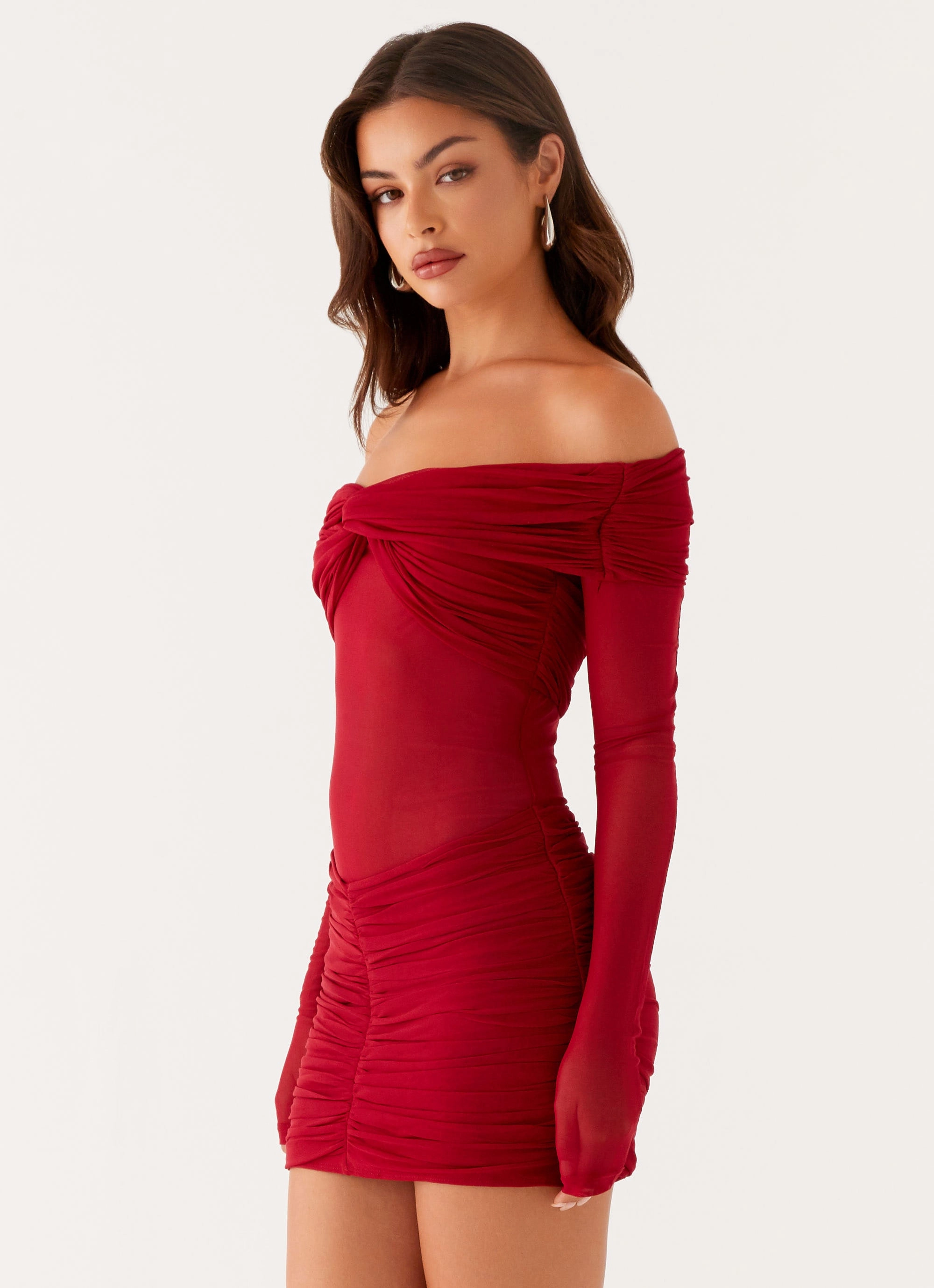 Deep Hue Jules Mini Dress - Raspberry