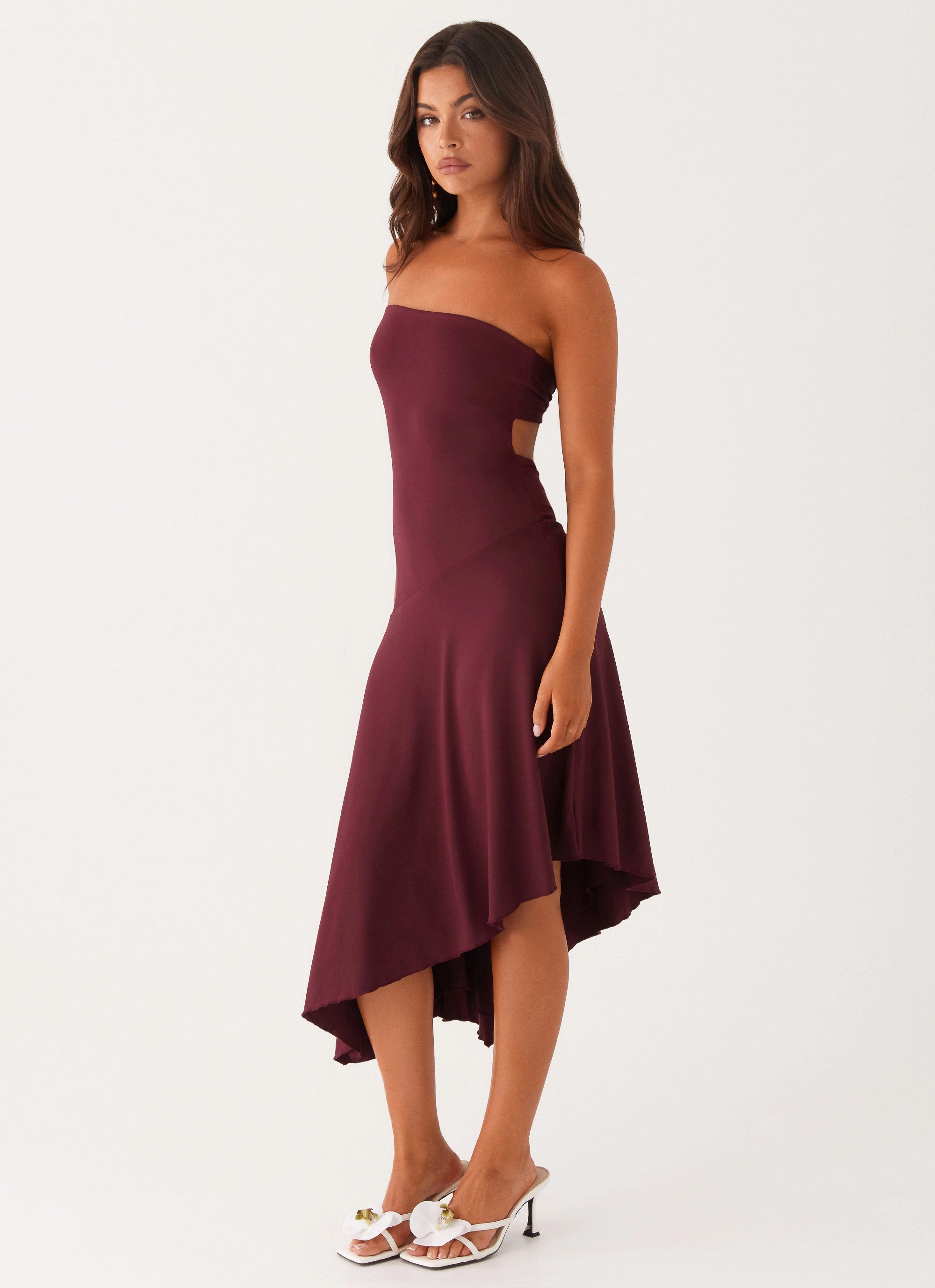 All Season Style Minimal Mood Juliana Midi Dress - Mulberry