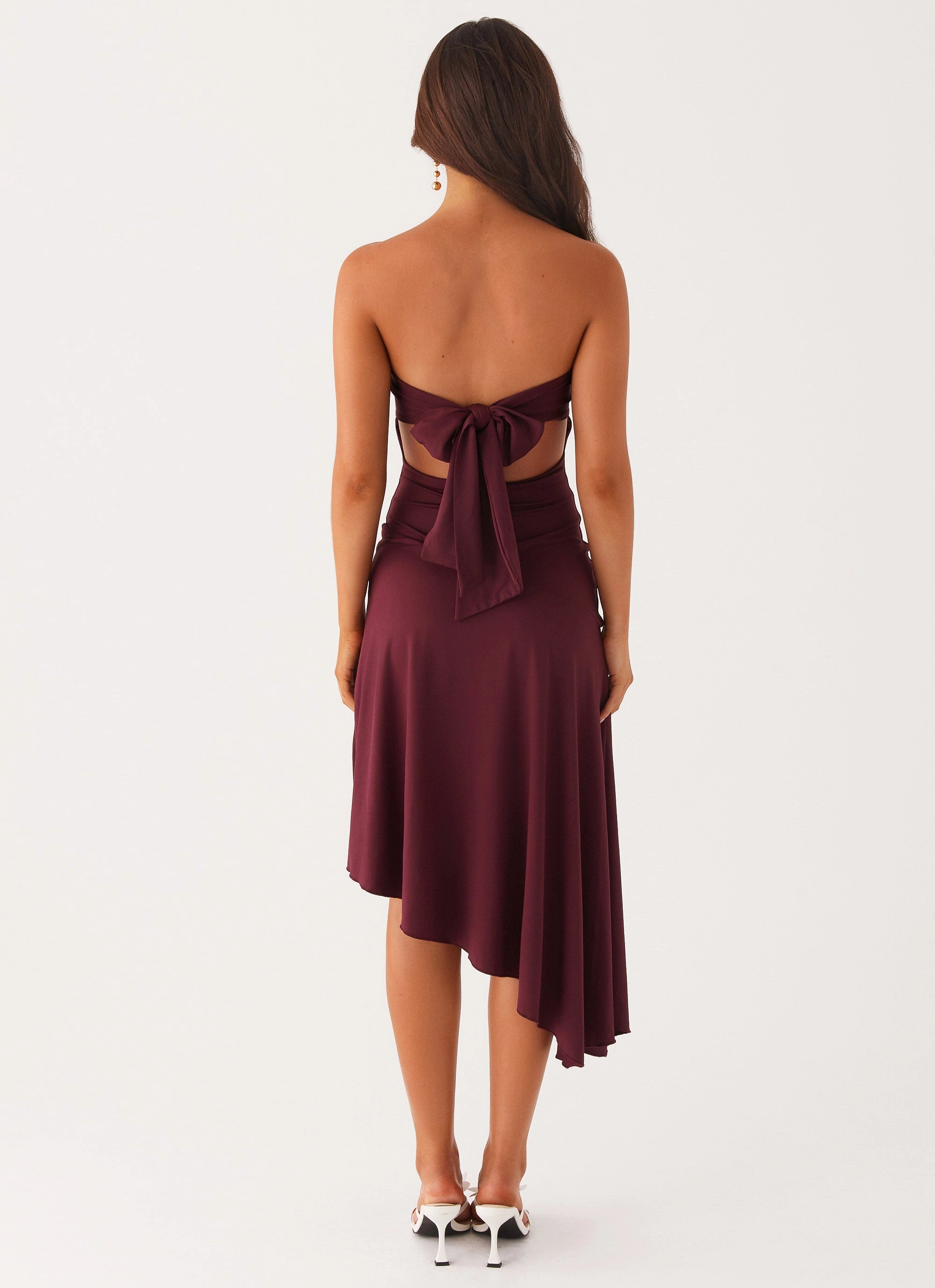 Versatile Fit Delicate Touch Juliana Midi Dress - Mulberry