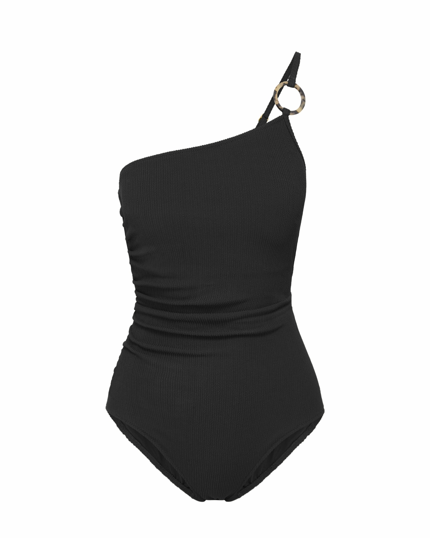 Kara One Piece In Black Texture Built In Lining