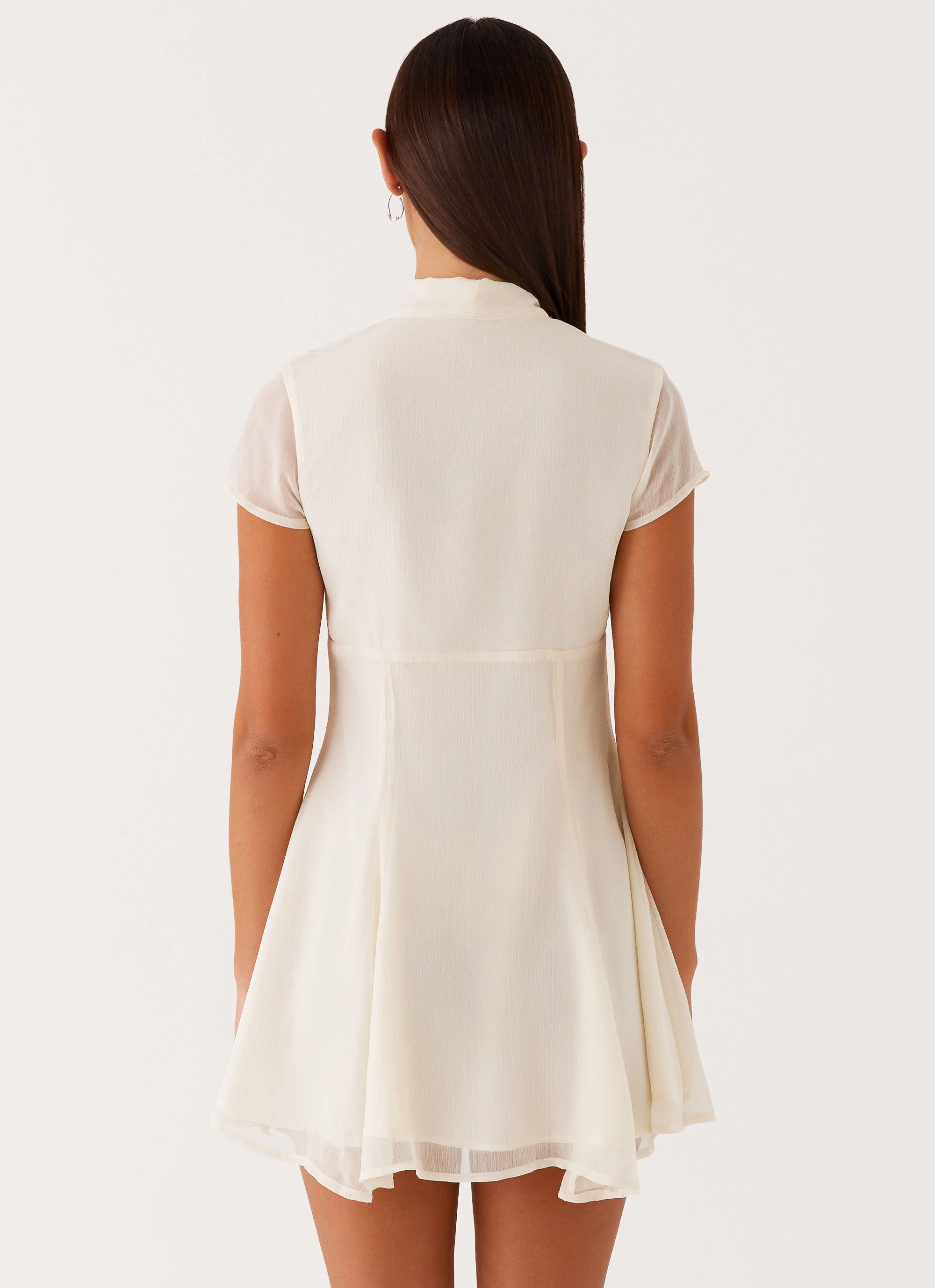Understated Charm knee-length Karling Mini Dress - Ivory