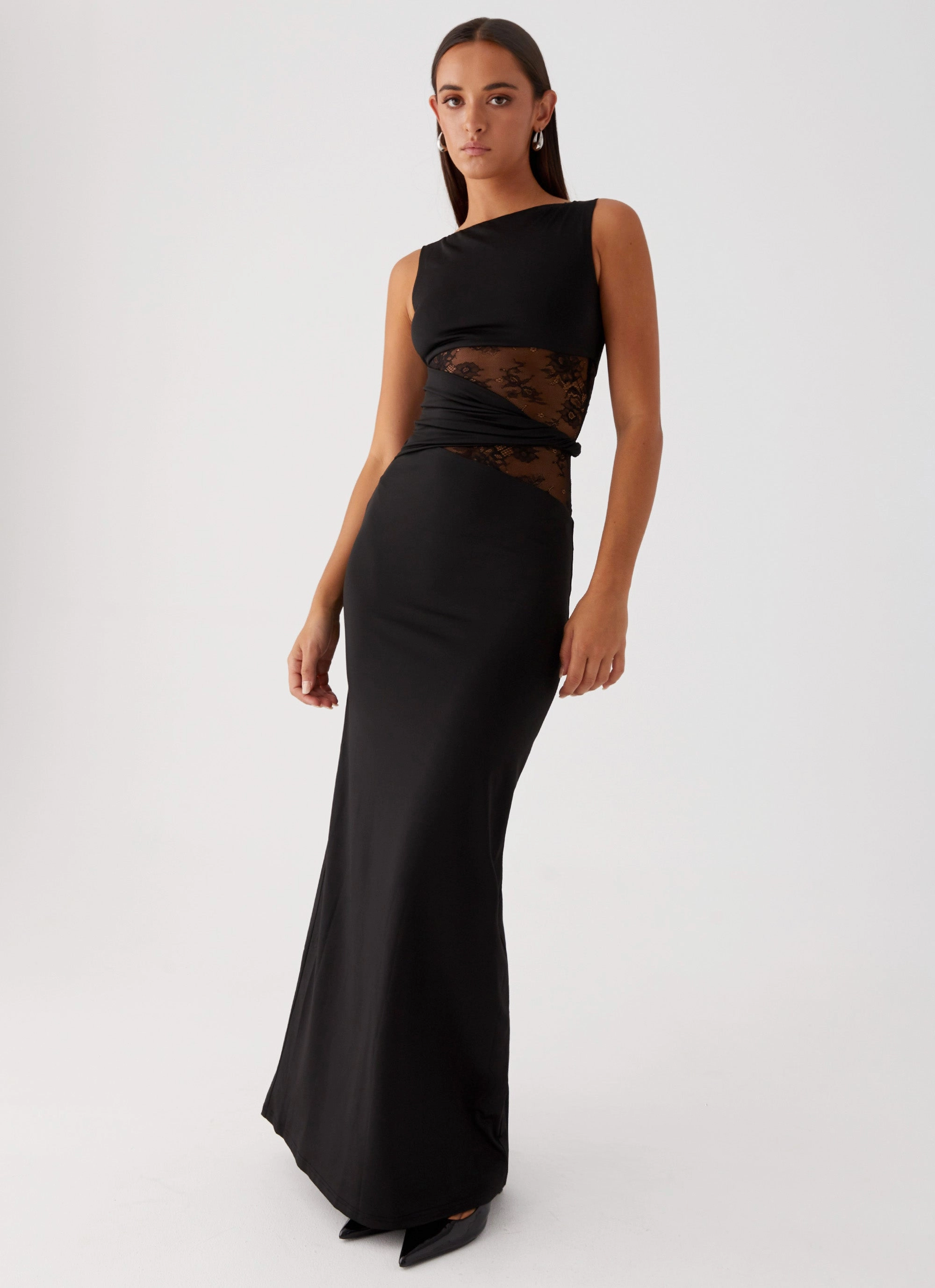 Karma Maxi Dress - Black Perfect Layer Soft Finish