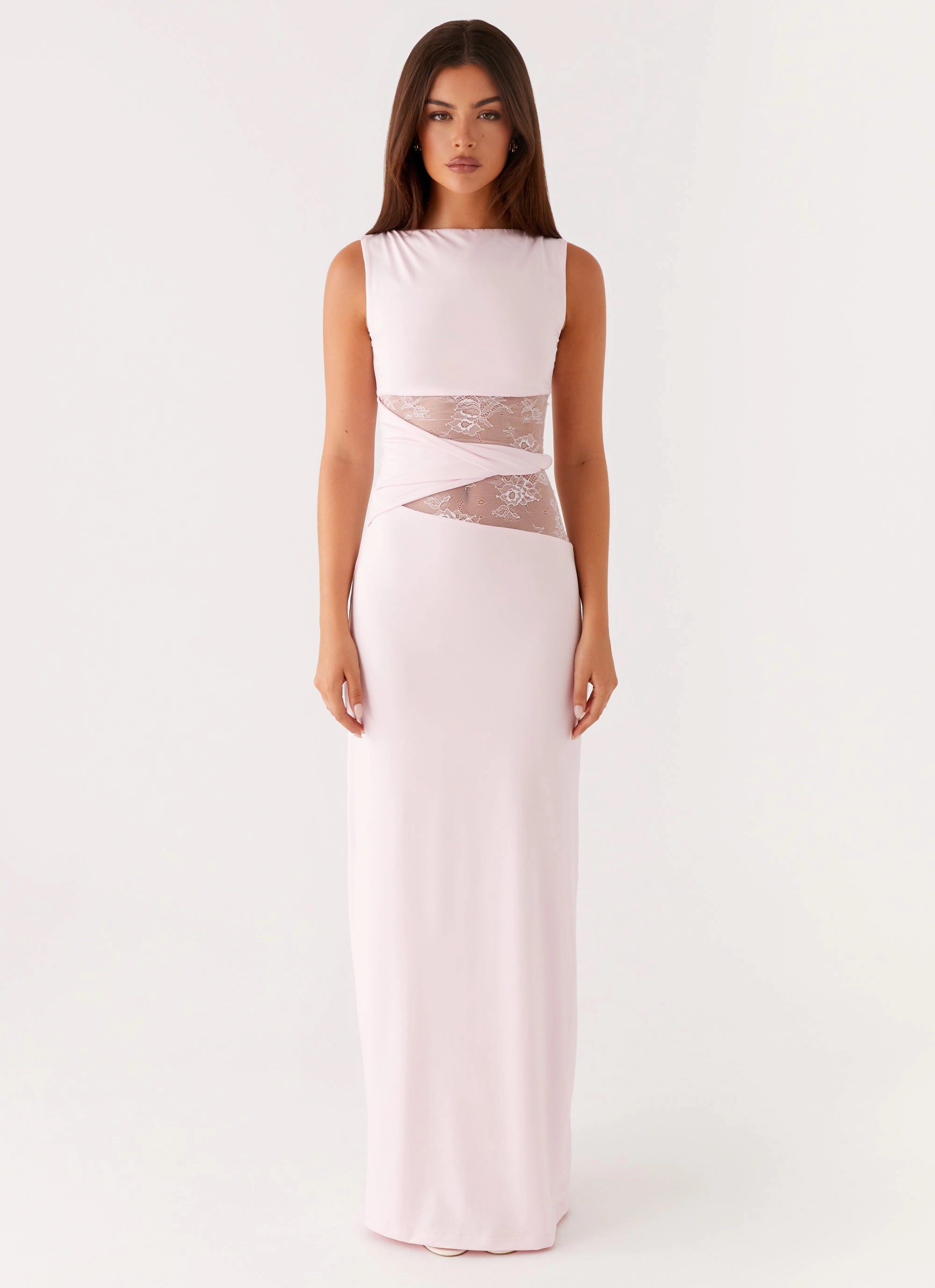 Karma Maxi Dress - Pink Polished Fit Art Event