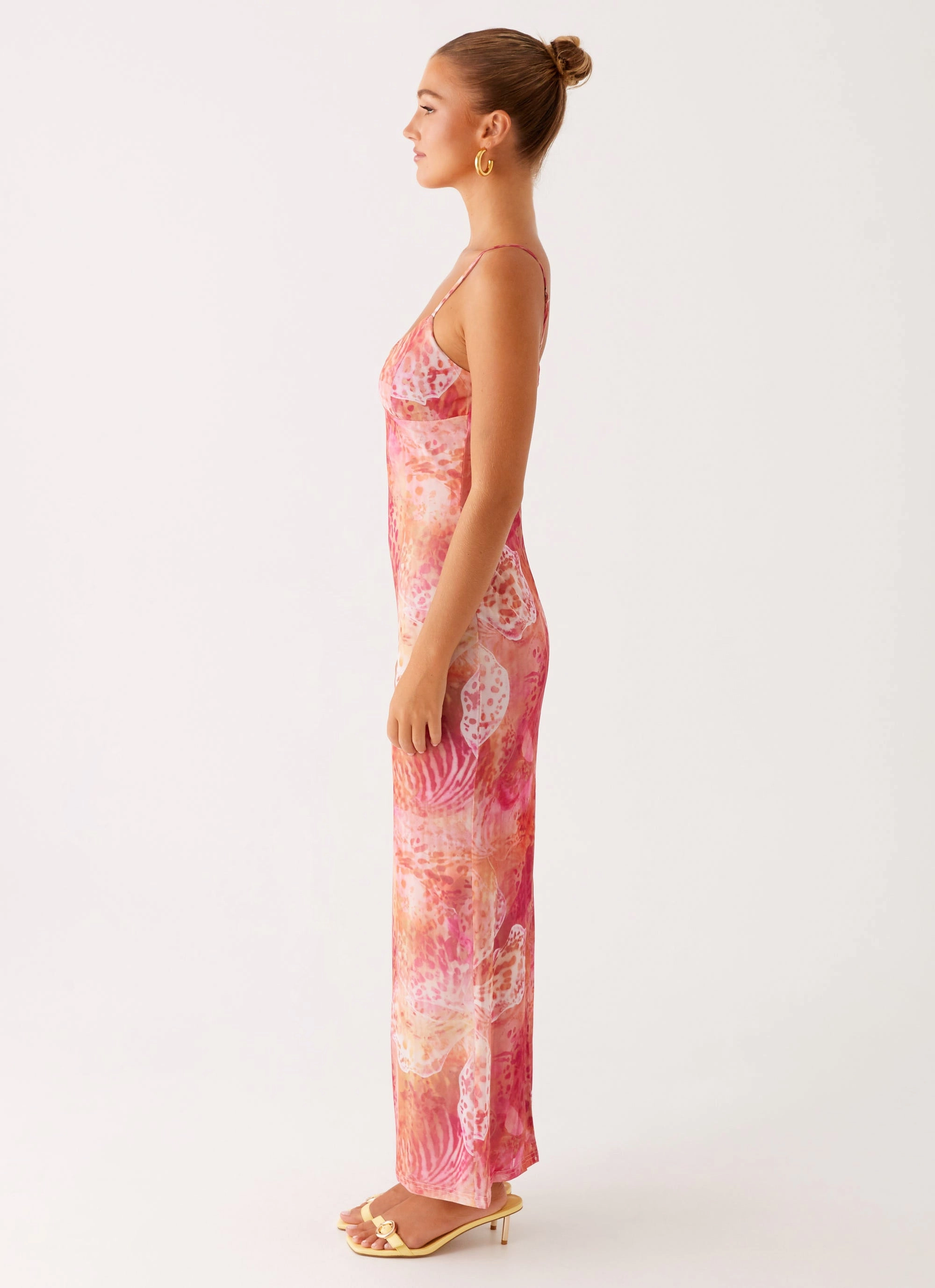 Kasey Midi Dress - Flamingo Fling Seasonal Must-Have Soft Volume