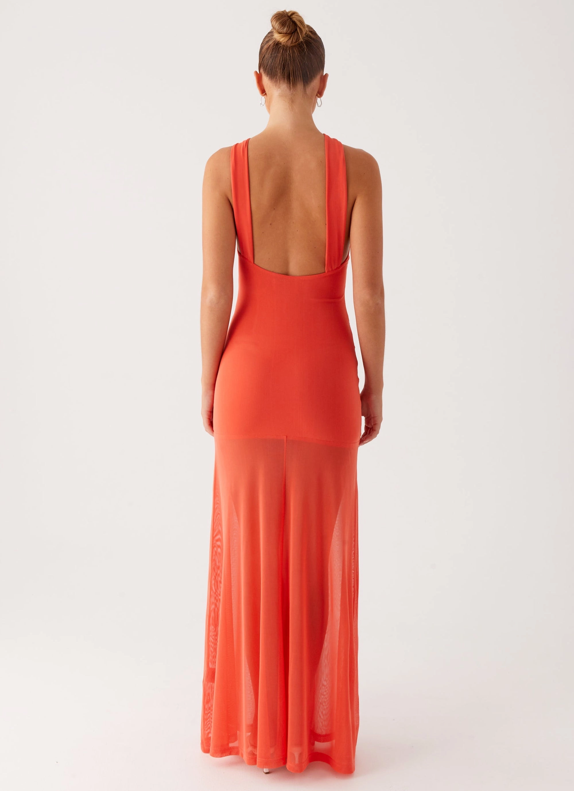 Kavala Maxi Dress - Coral Smooth Tone Breathable Style