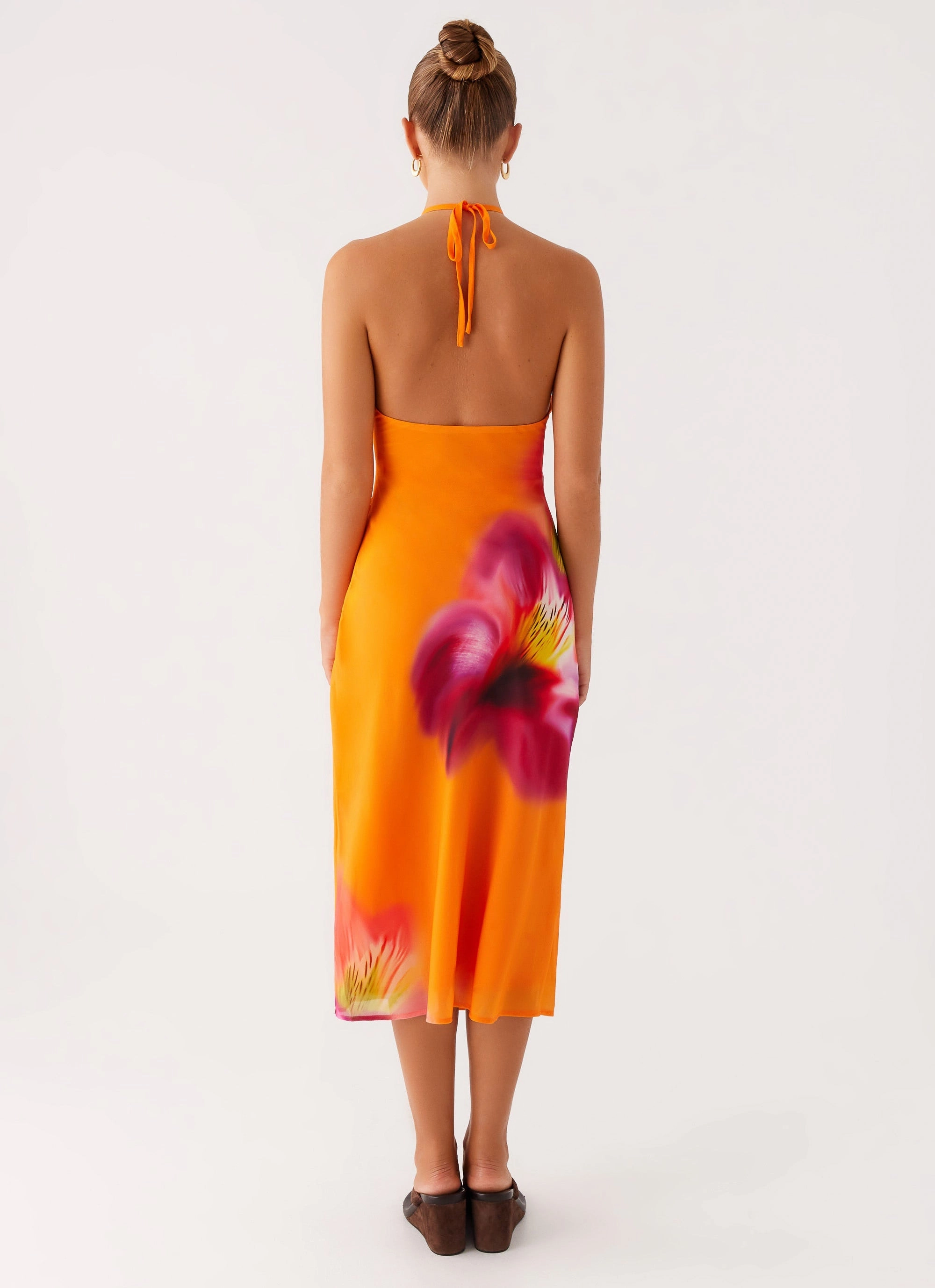 Weekend Style Kea Midi Dress - Orange Tropical