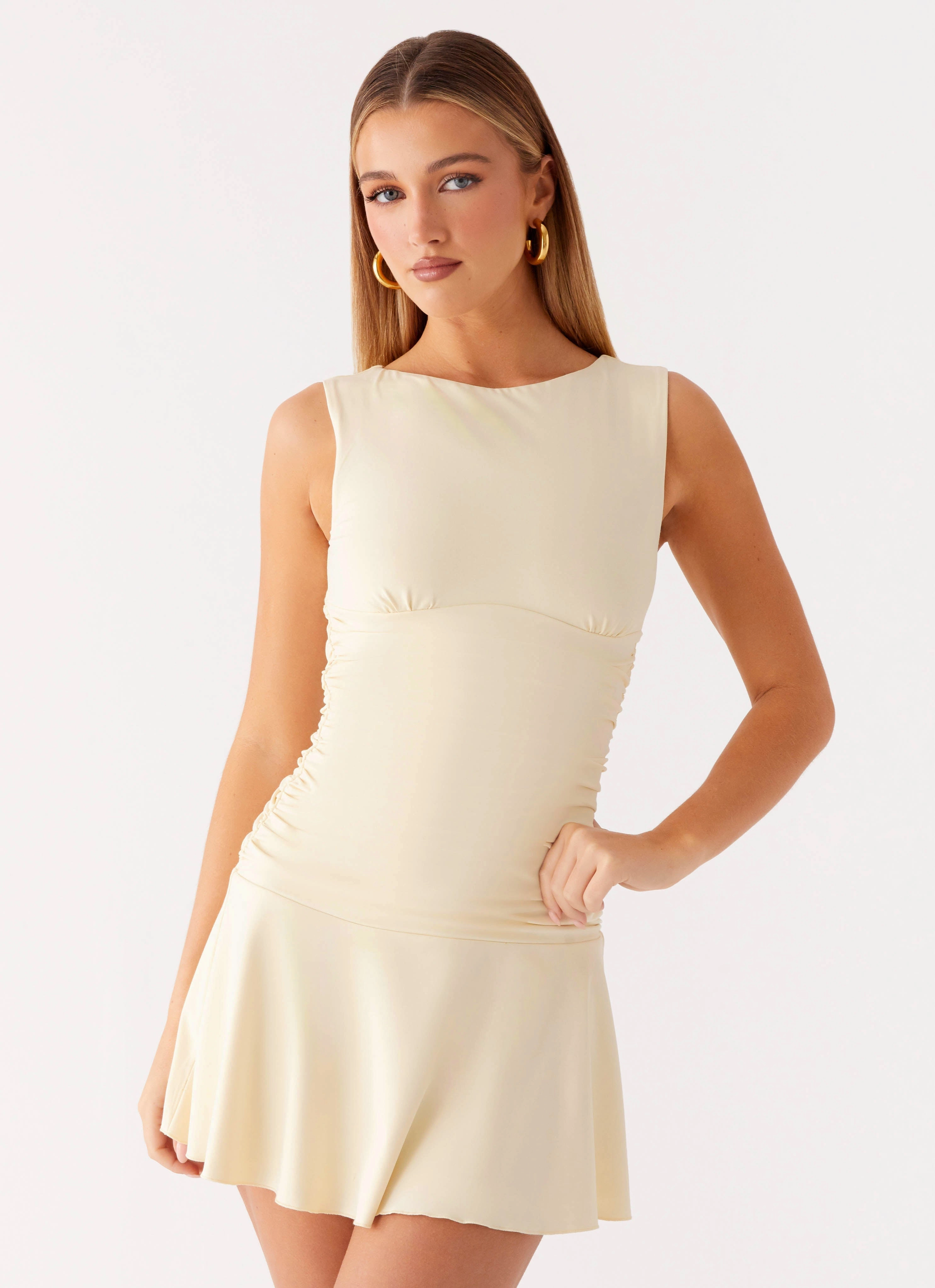 Kelda Mini Dress - Yellow Chic and Simple