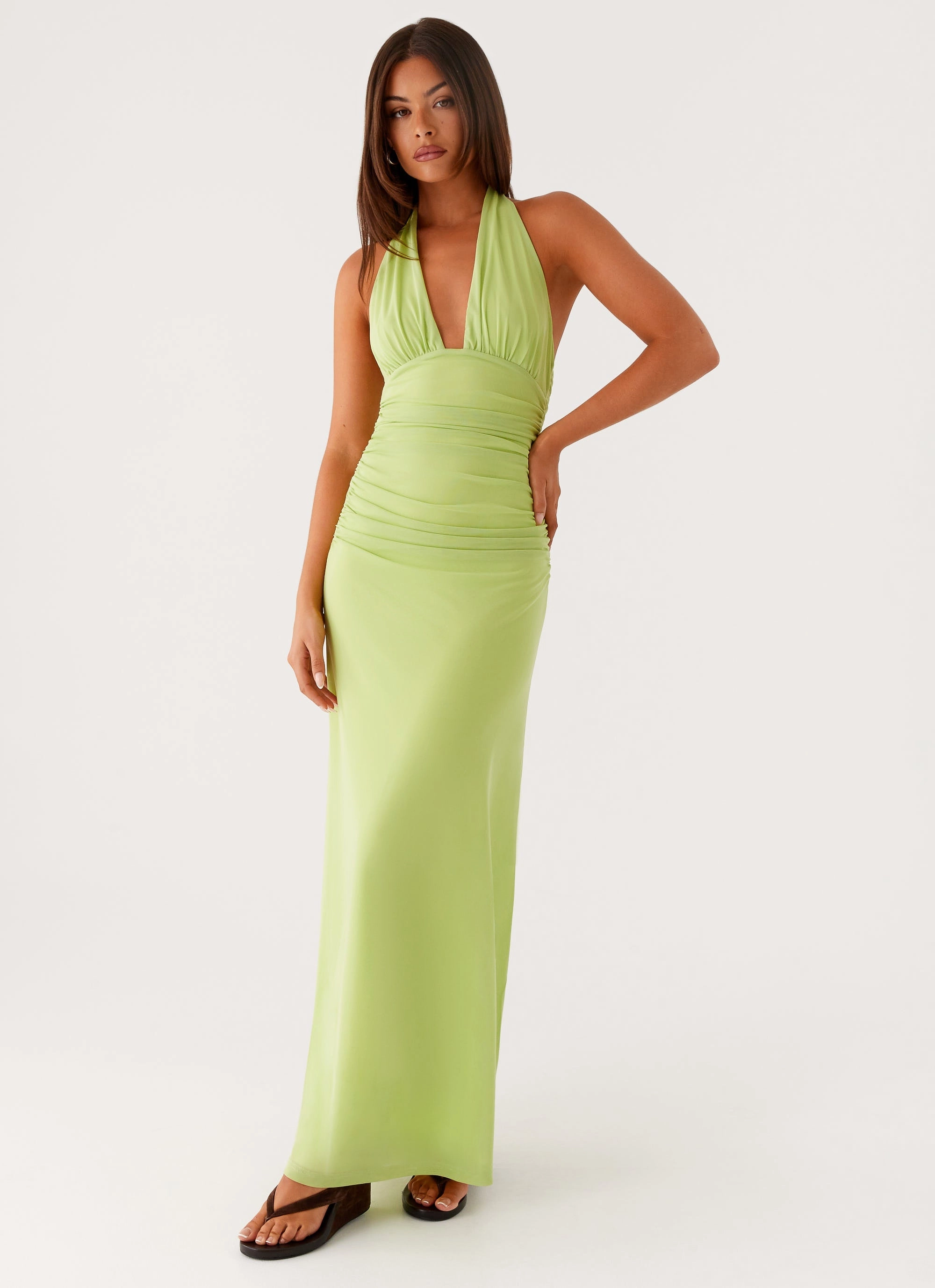 Fresh Texture Daily Option Kerrie Maxi Dress - Lime