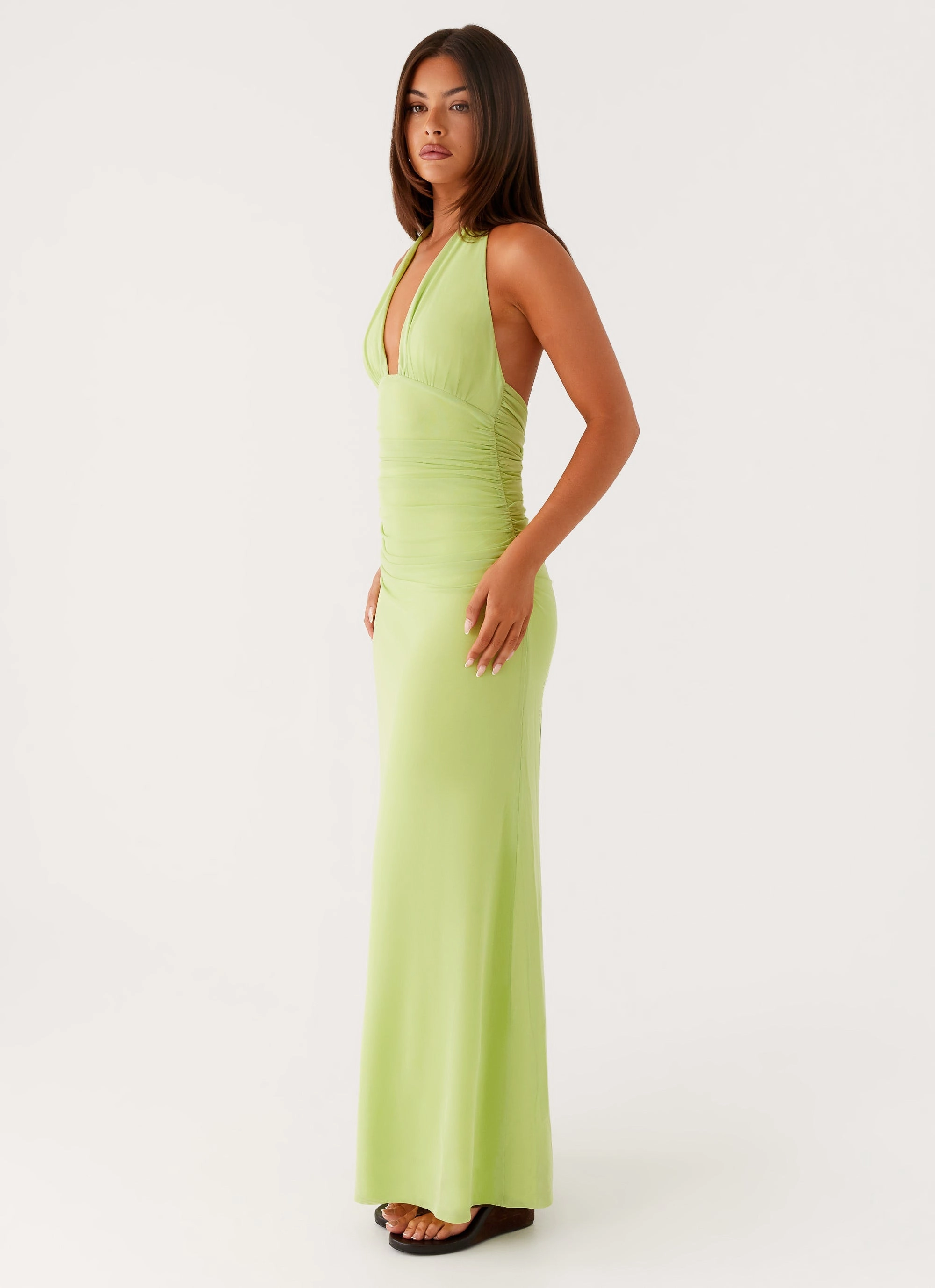 Kerrie Maxi Dress - Lime All Timewear