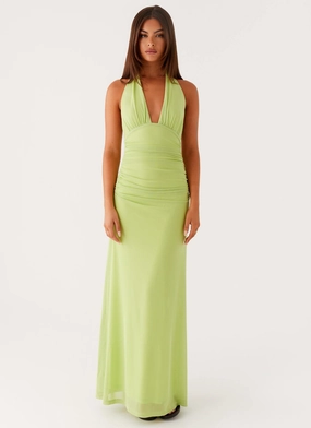 Body Fit Kerrie Maxi Dress - Lime