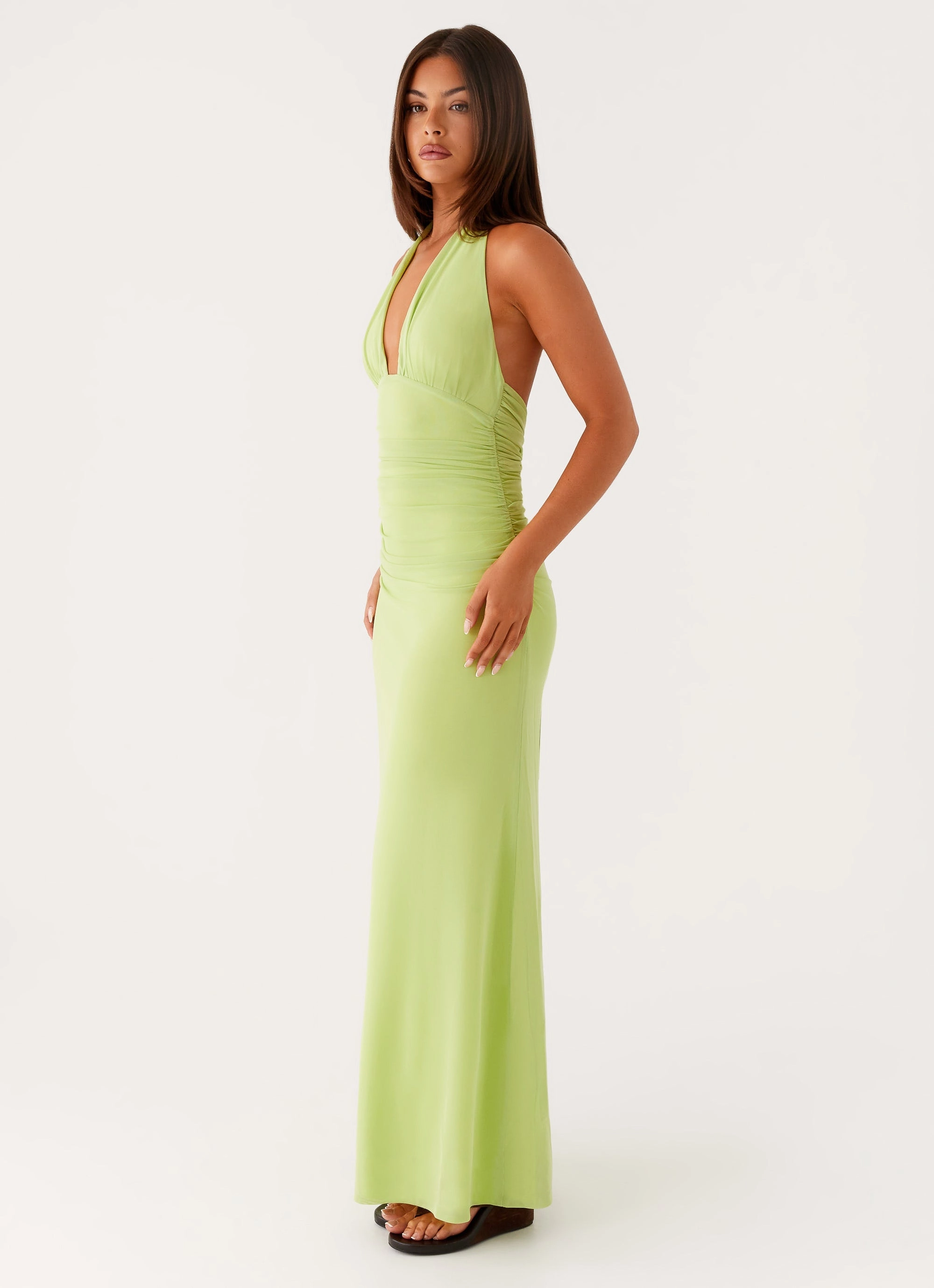 Kerrie Maxi Dress - Lime Understated Glam sweet moment